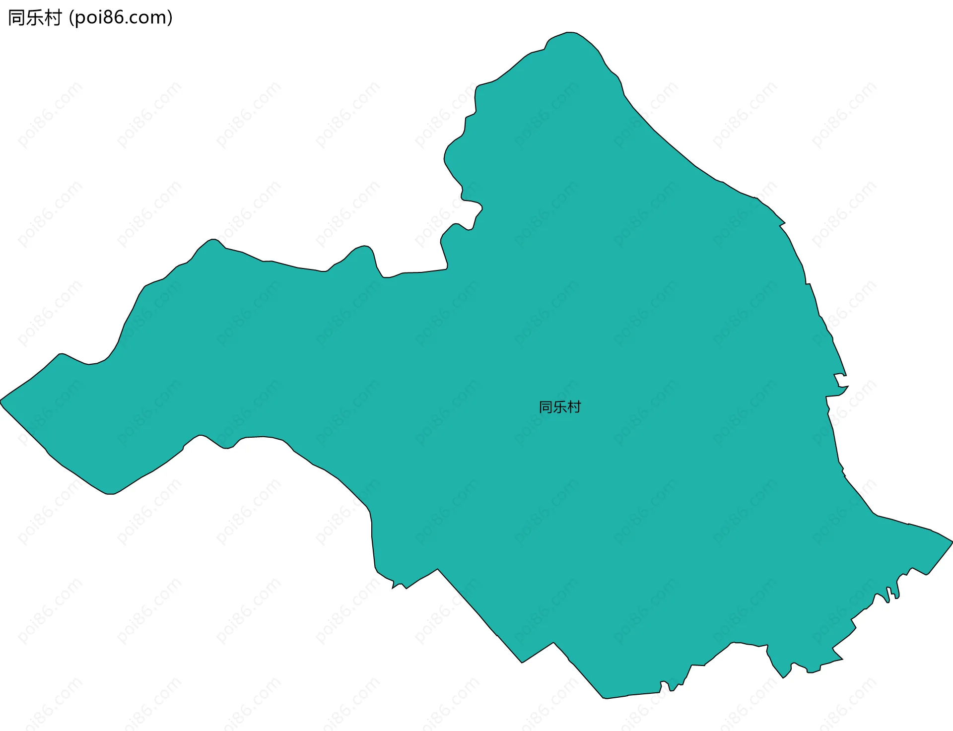 同乐村边界地图