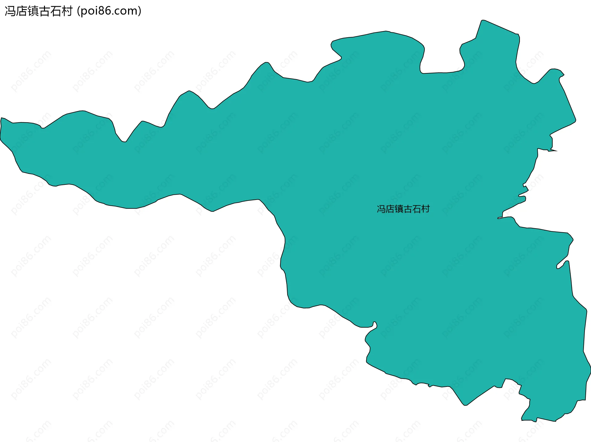 冯店镇古石村边界地图