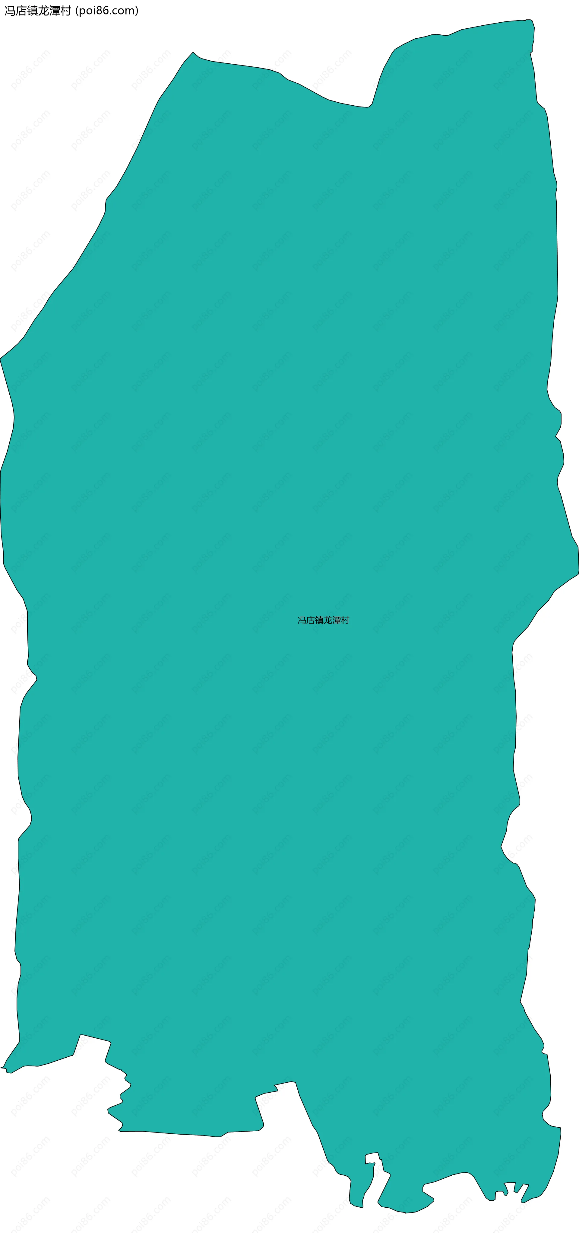 冯店镇龙潭村边界地图