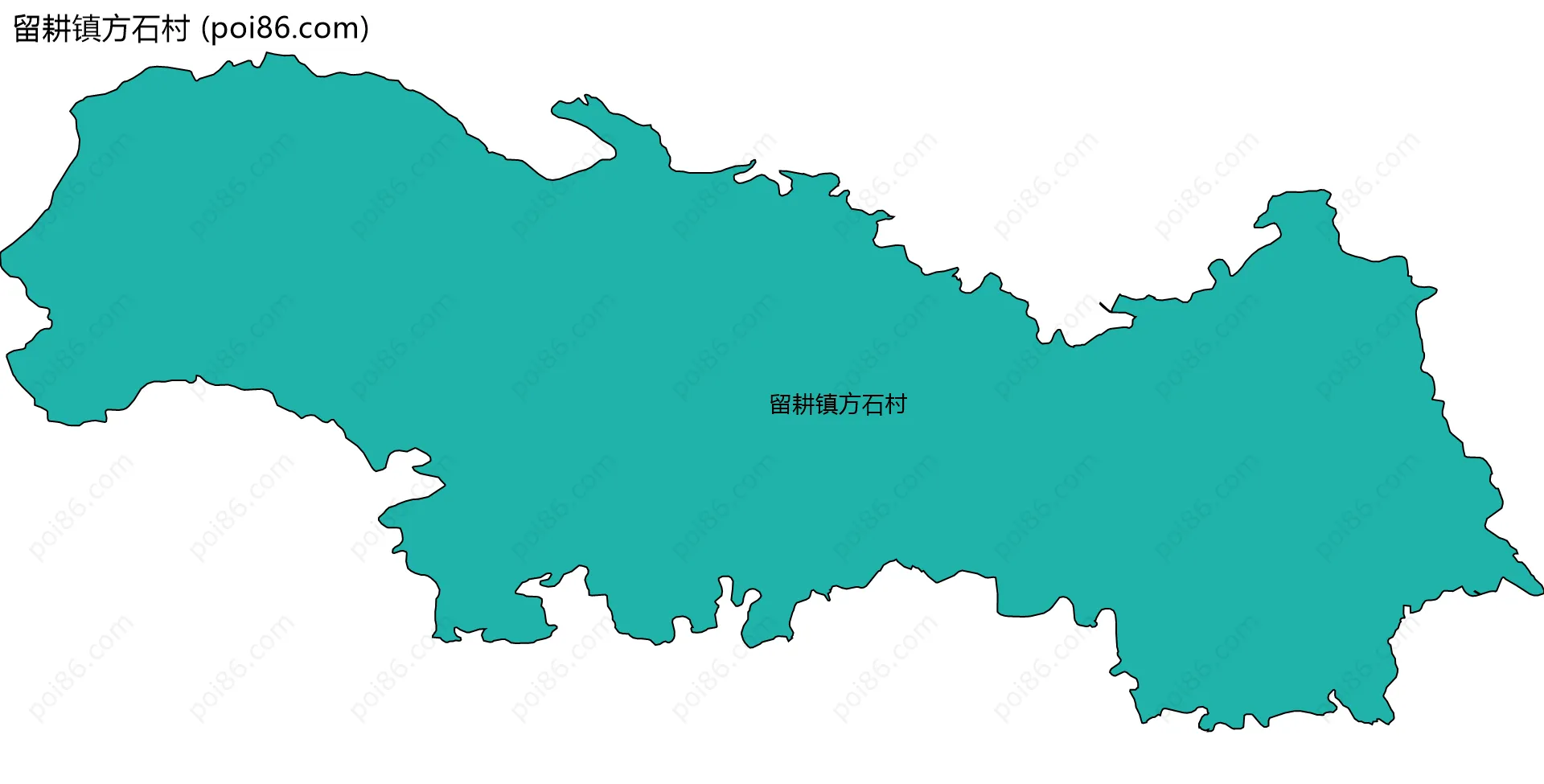 留耕镇方石村边界地图