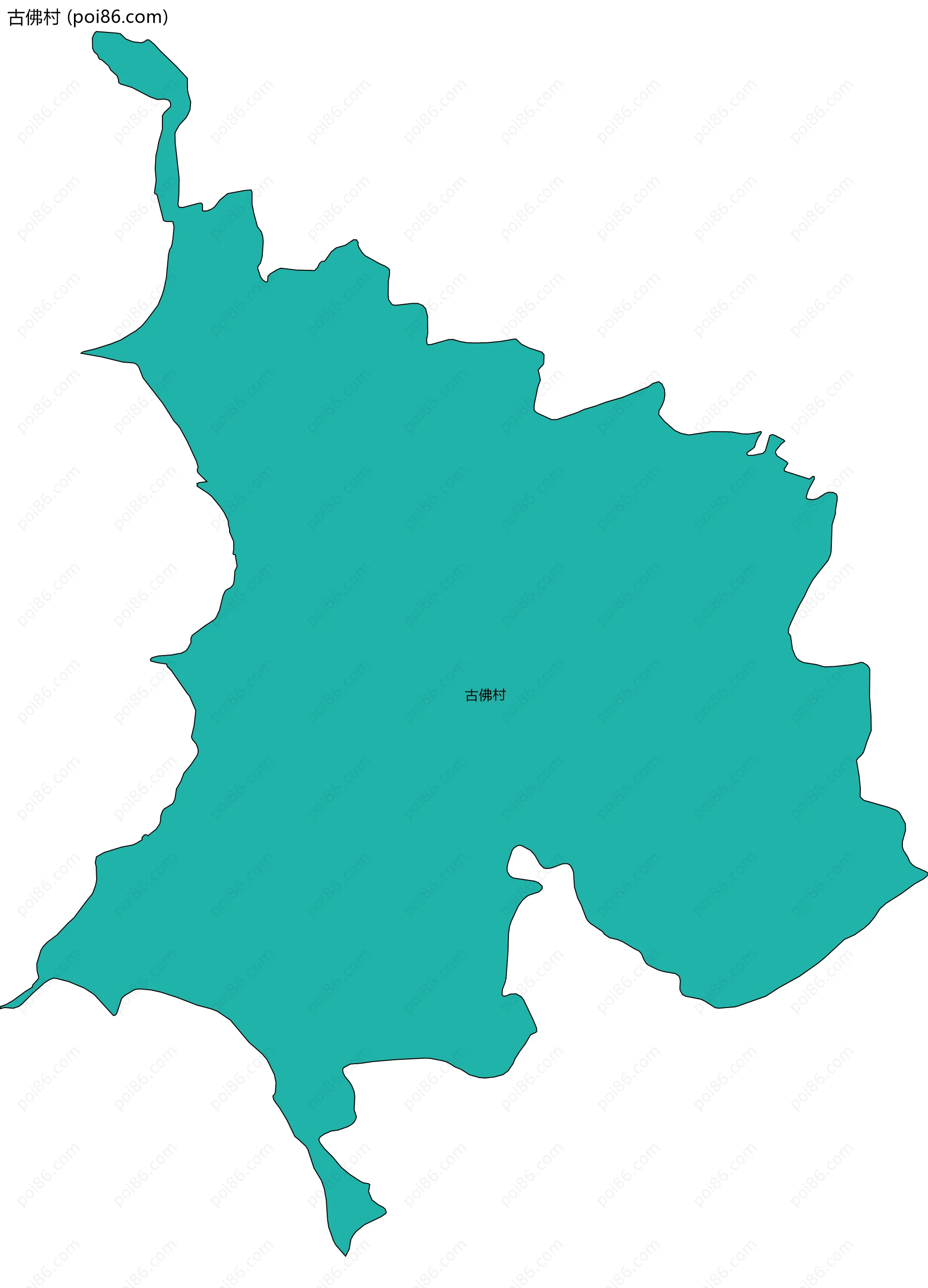 古佛村边界地图