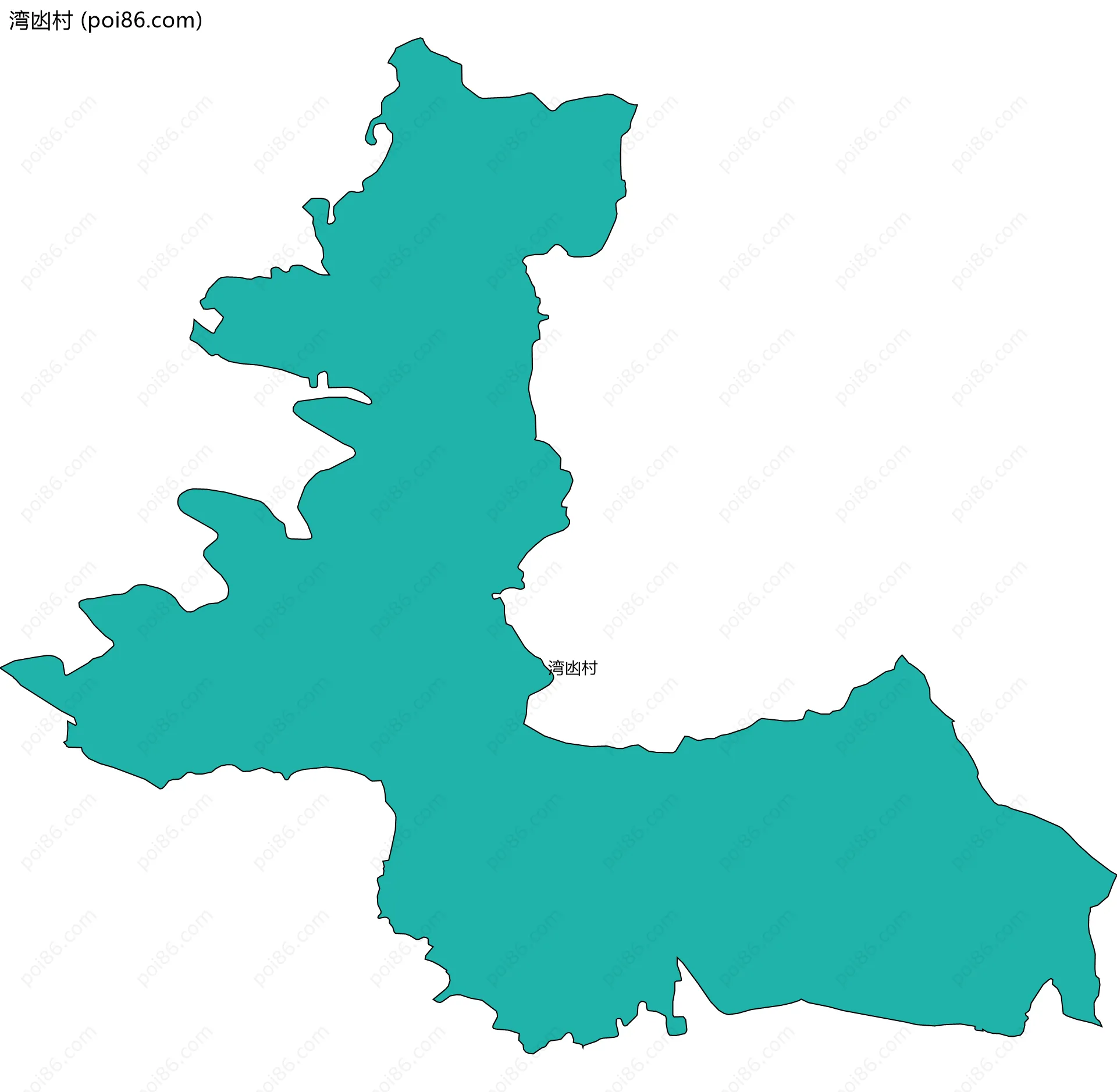 湾凼村边界地图