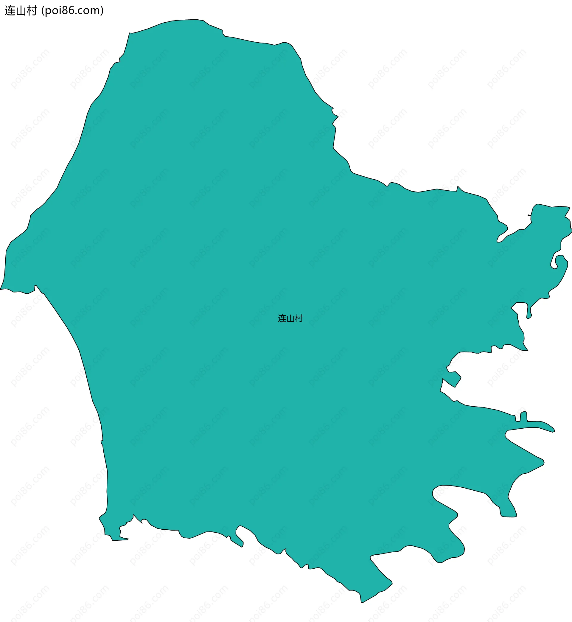 连山村边界地图