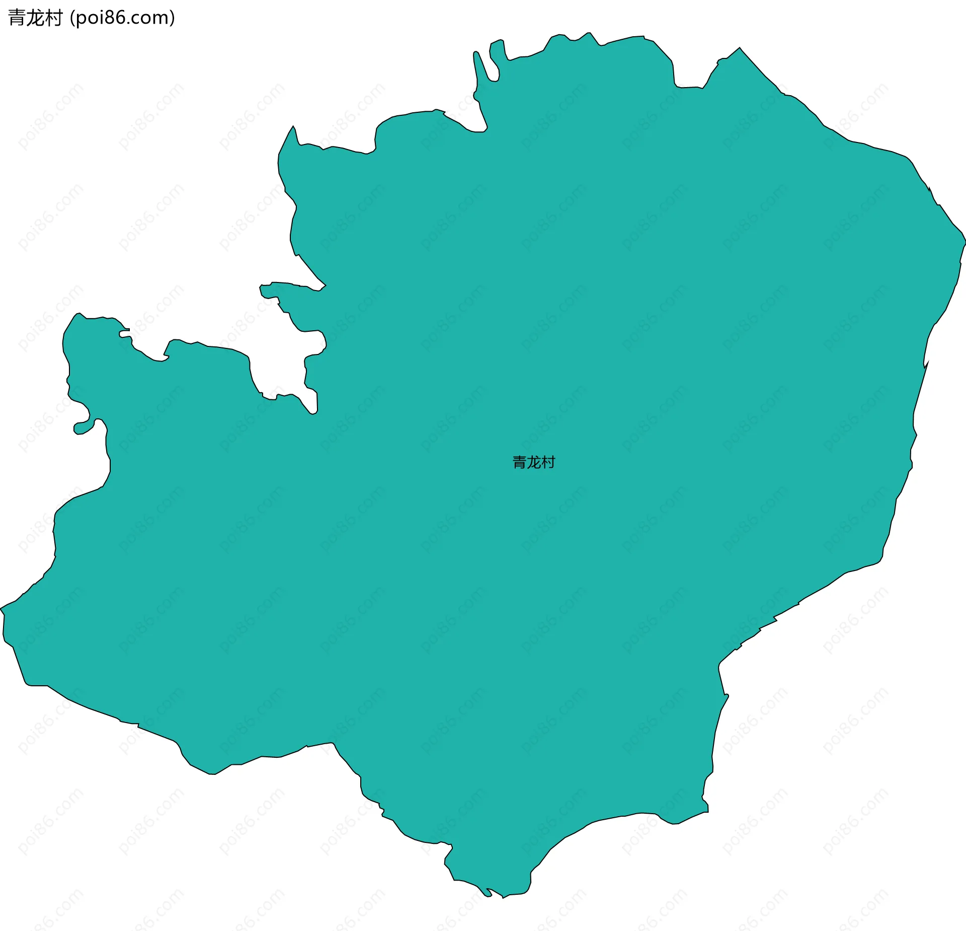 青龙村边界地图