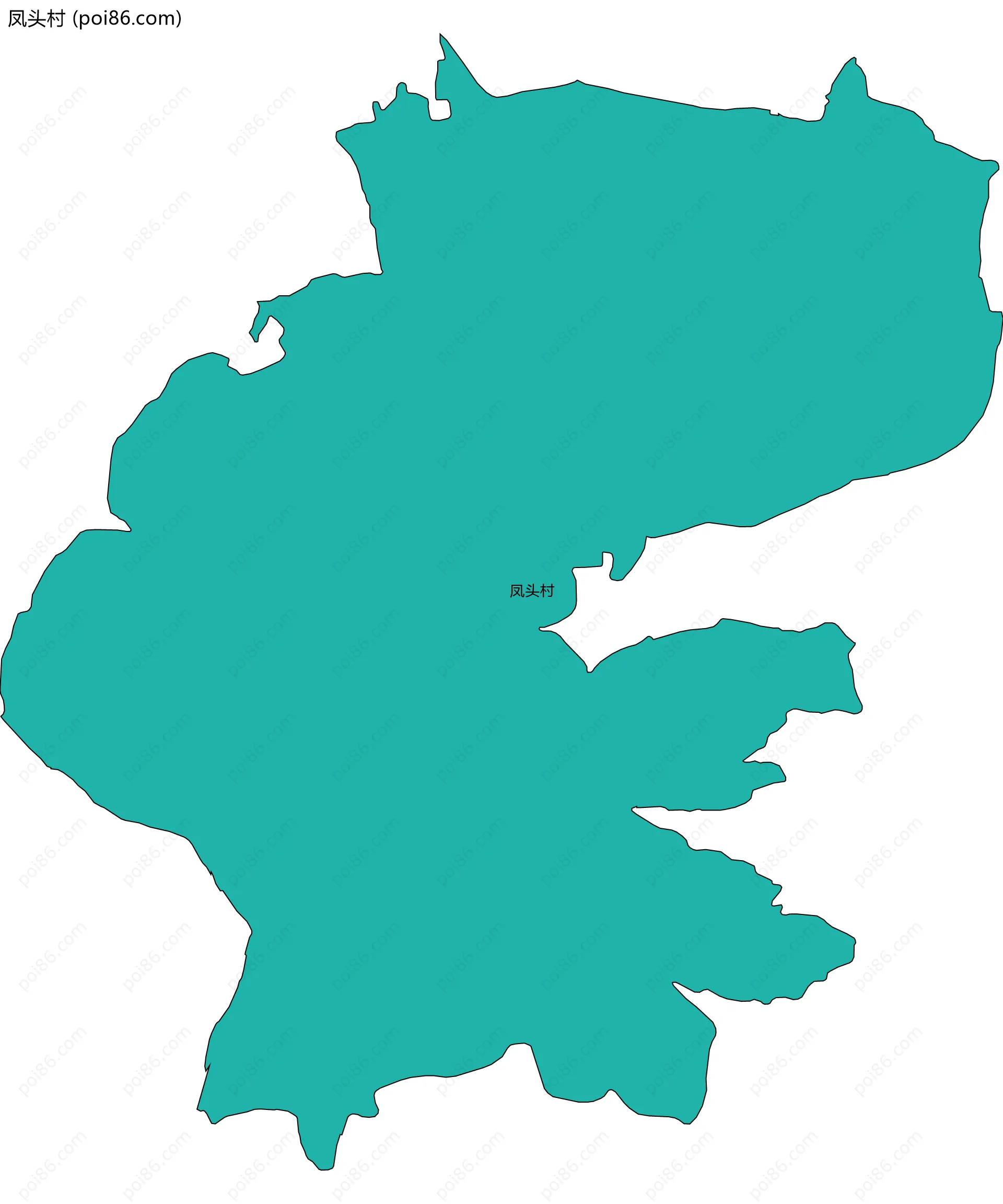 凤头村边界地图