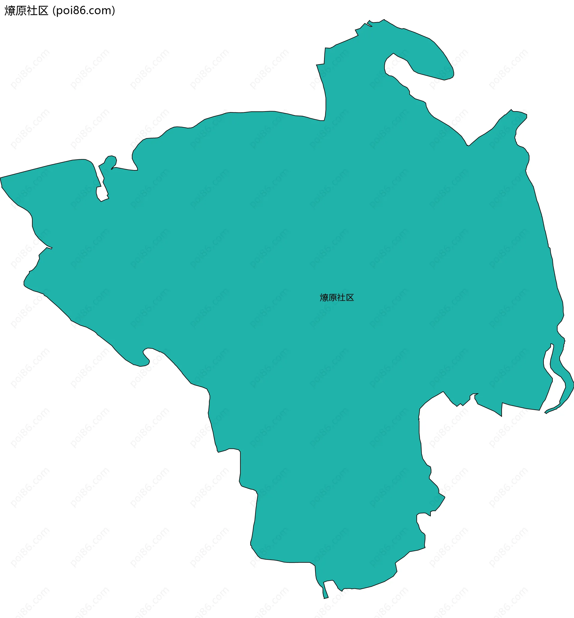 燎原社区边界地图