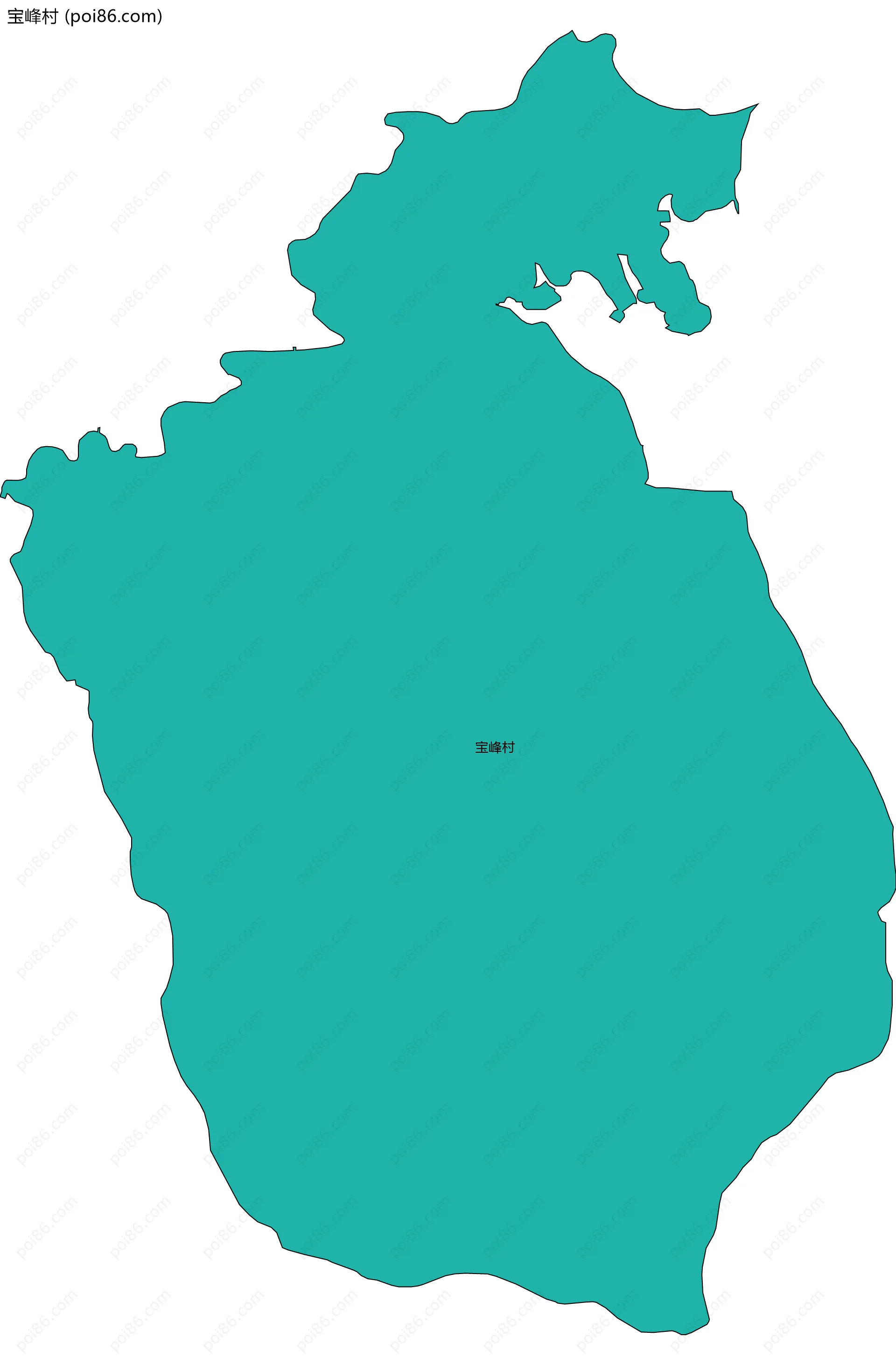 宝峰村边界地图