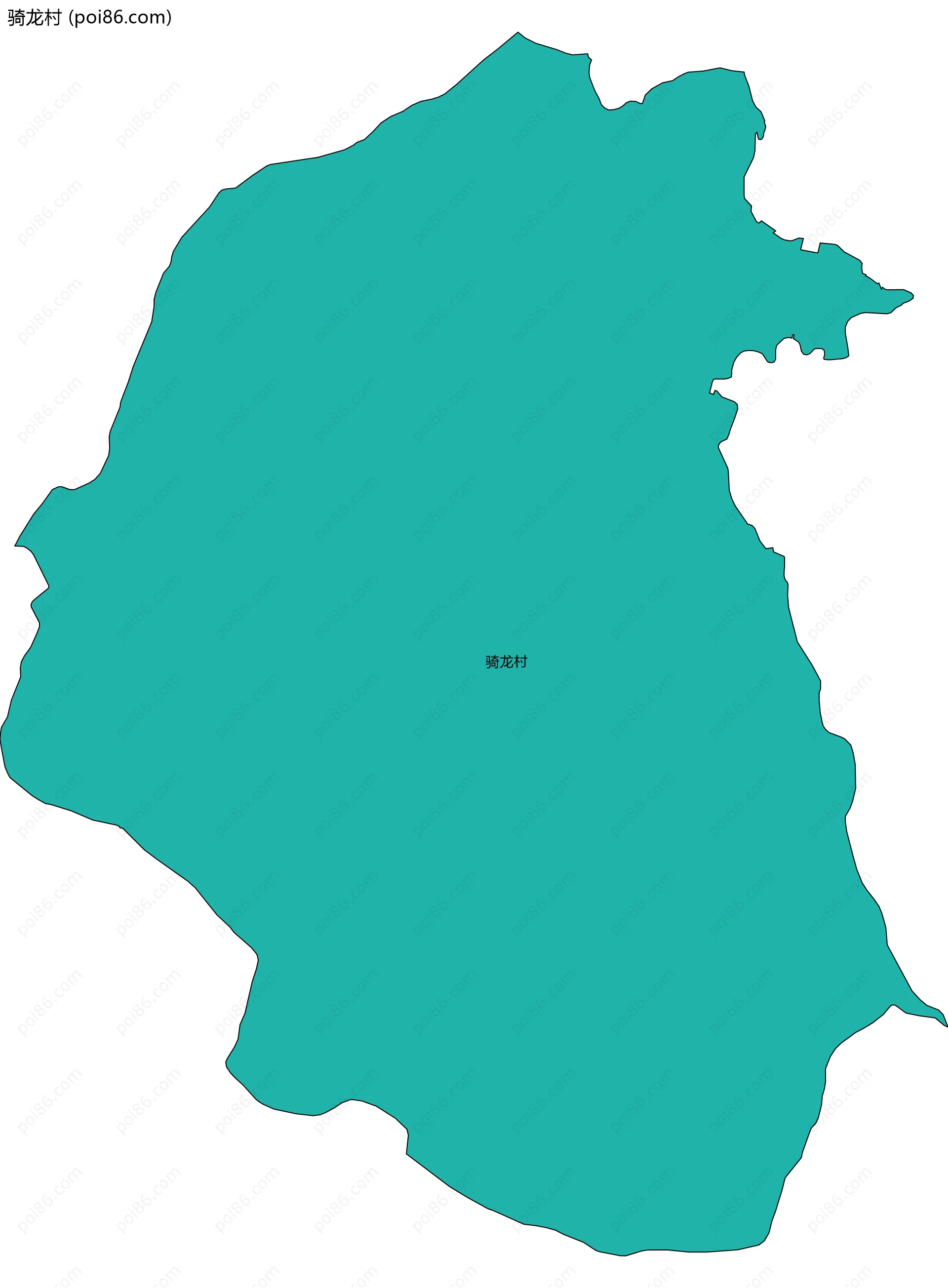 骑龙村边界地图