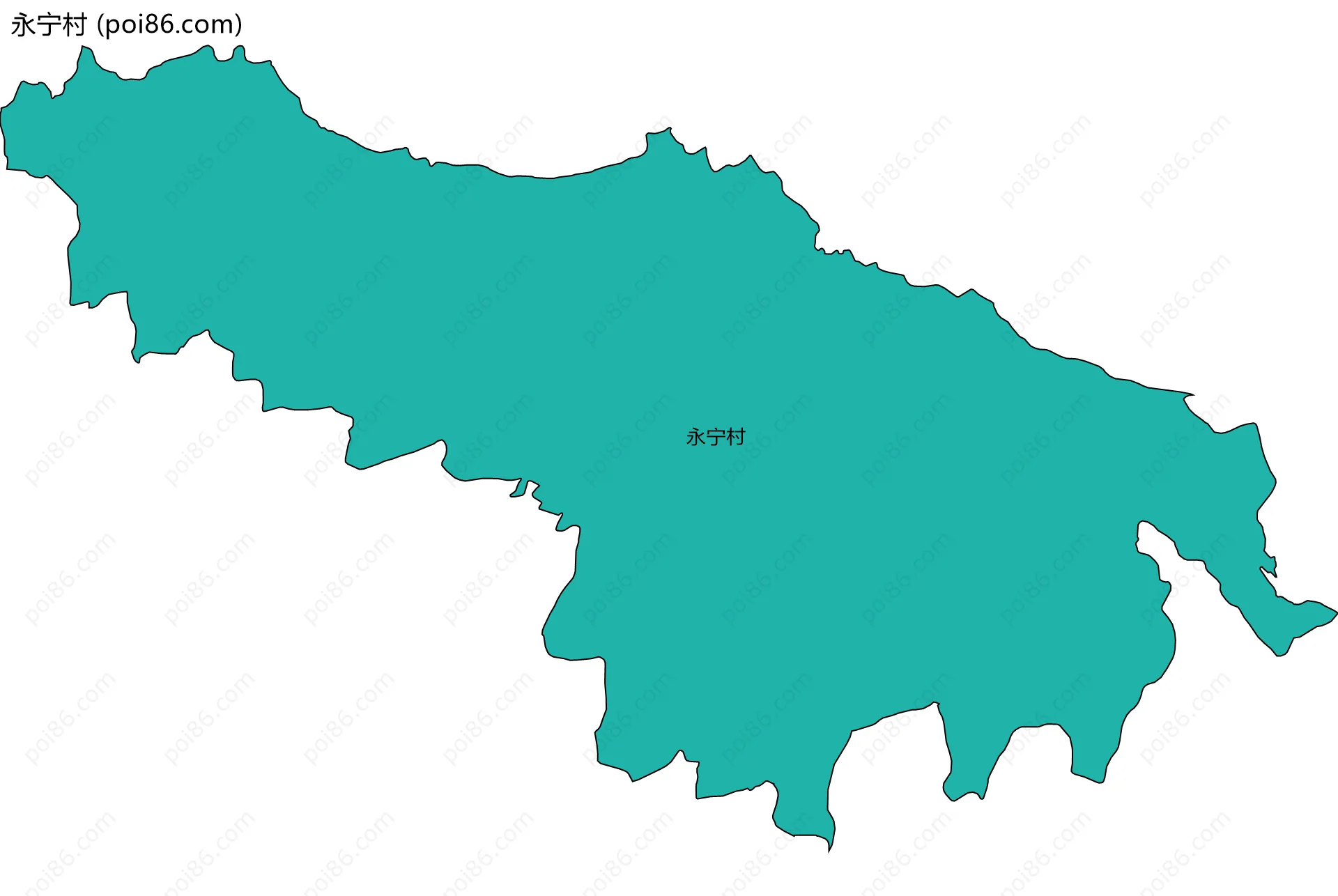 永宁村边界地图