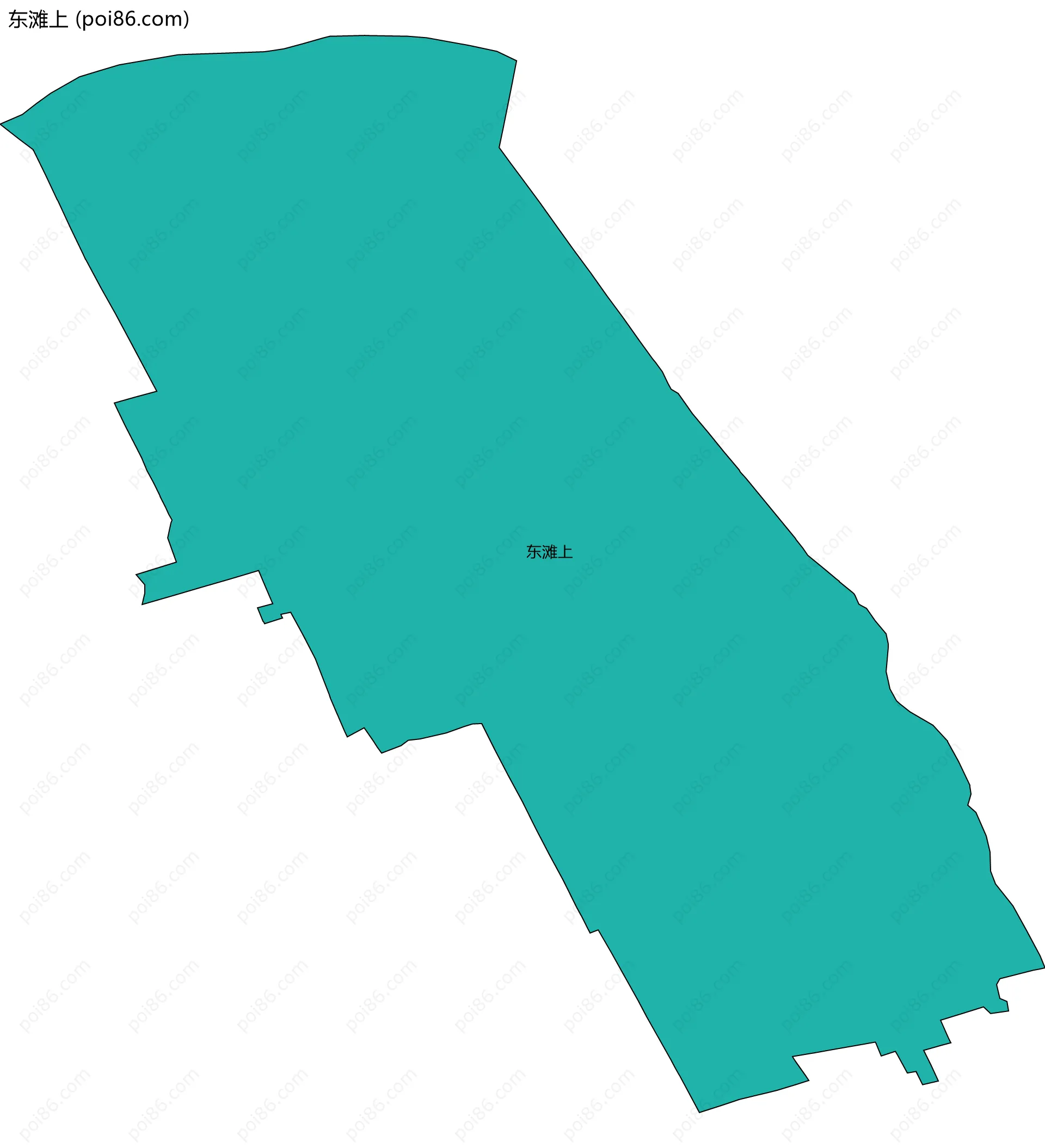 东滩上边界地图