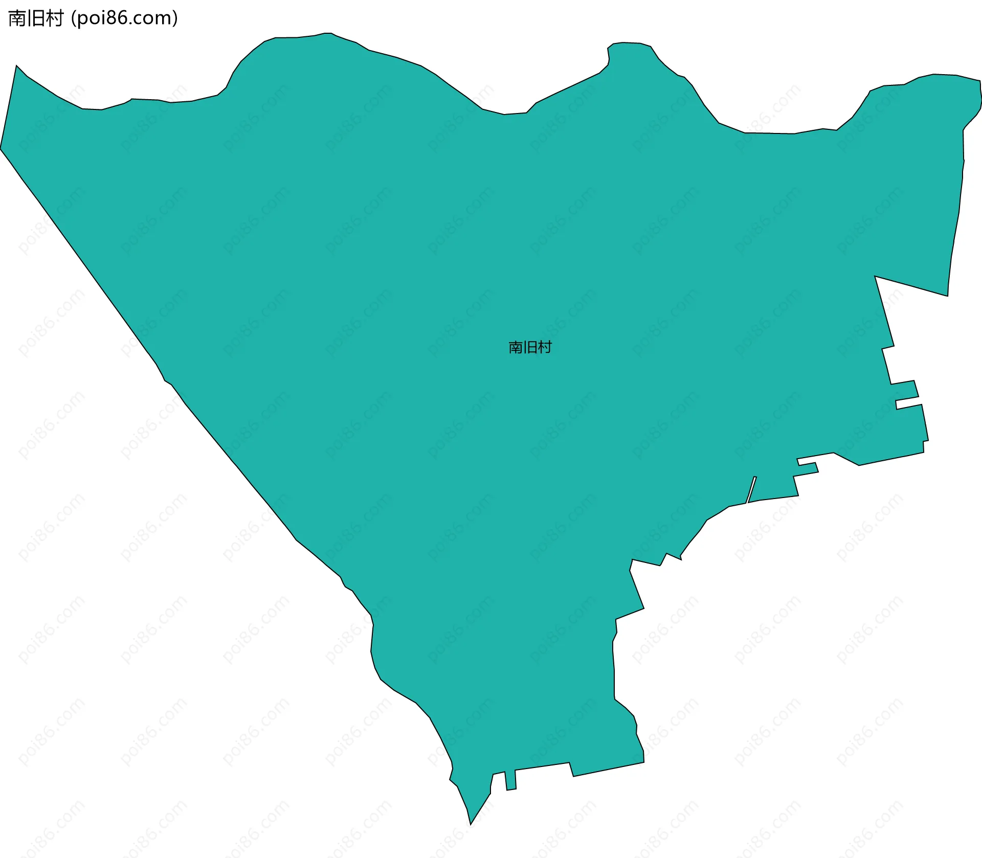 南旧村边界地图