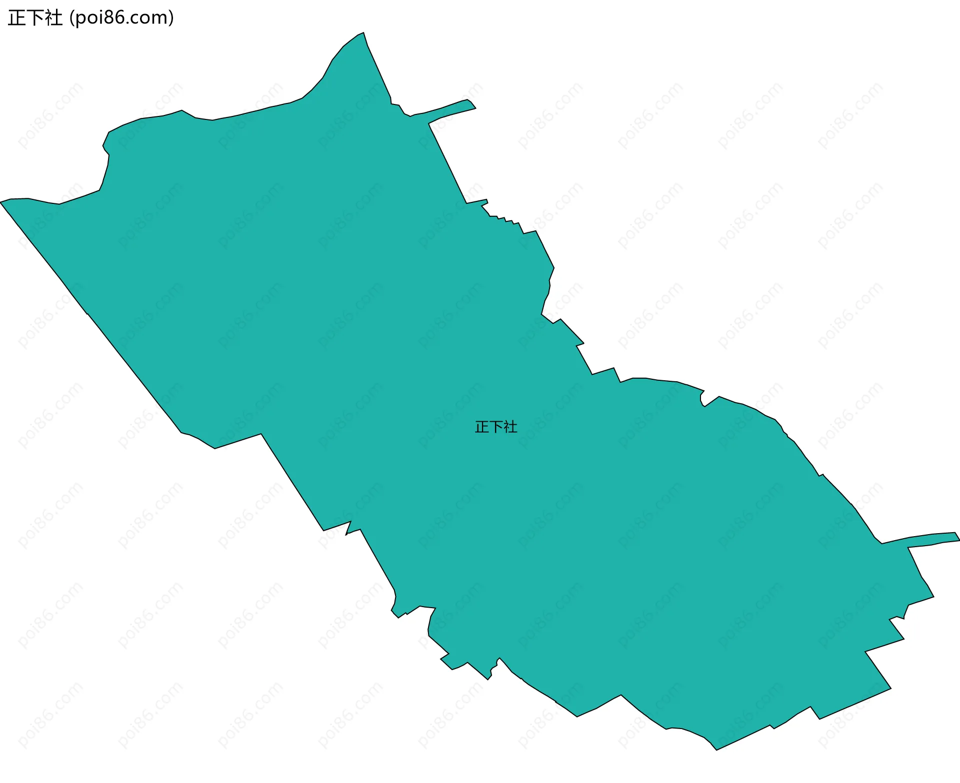 正下社边界地图