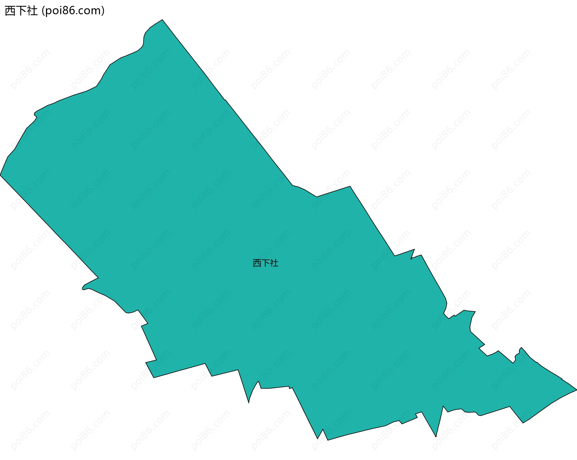 西下社边界地图