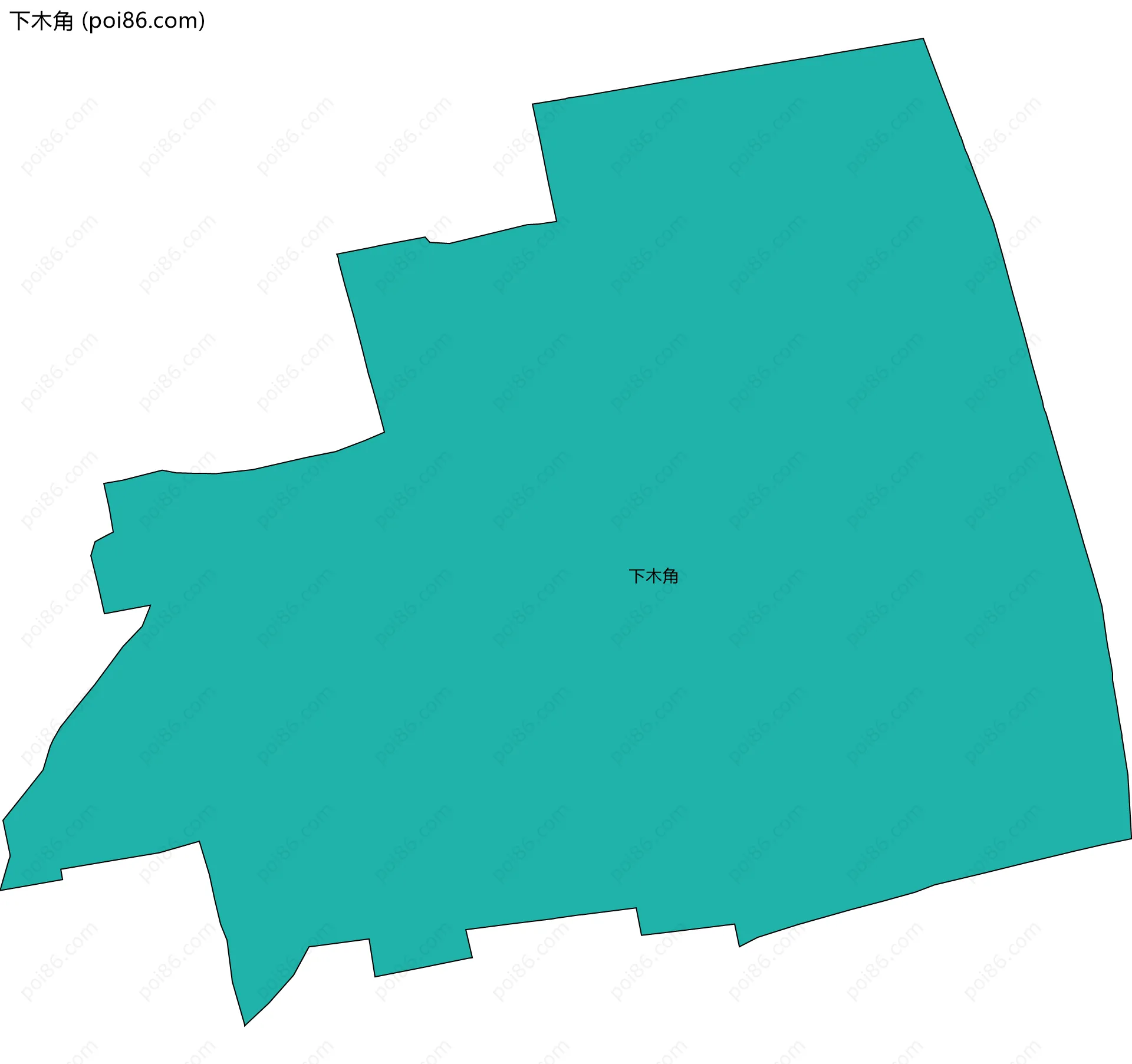 下木角边界地图