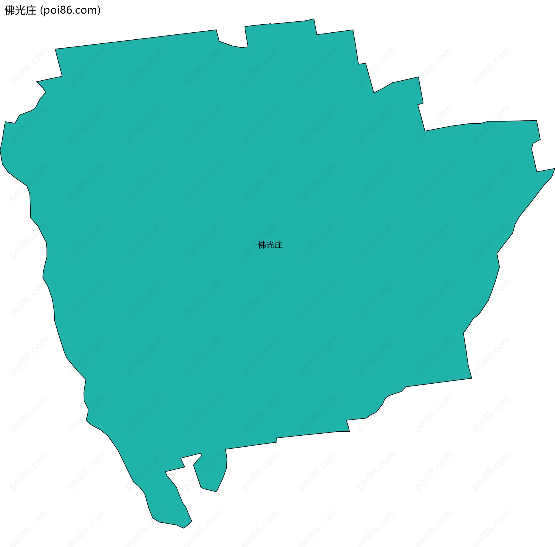 佛光庄边界地图