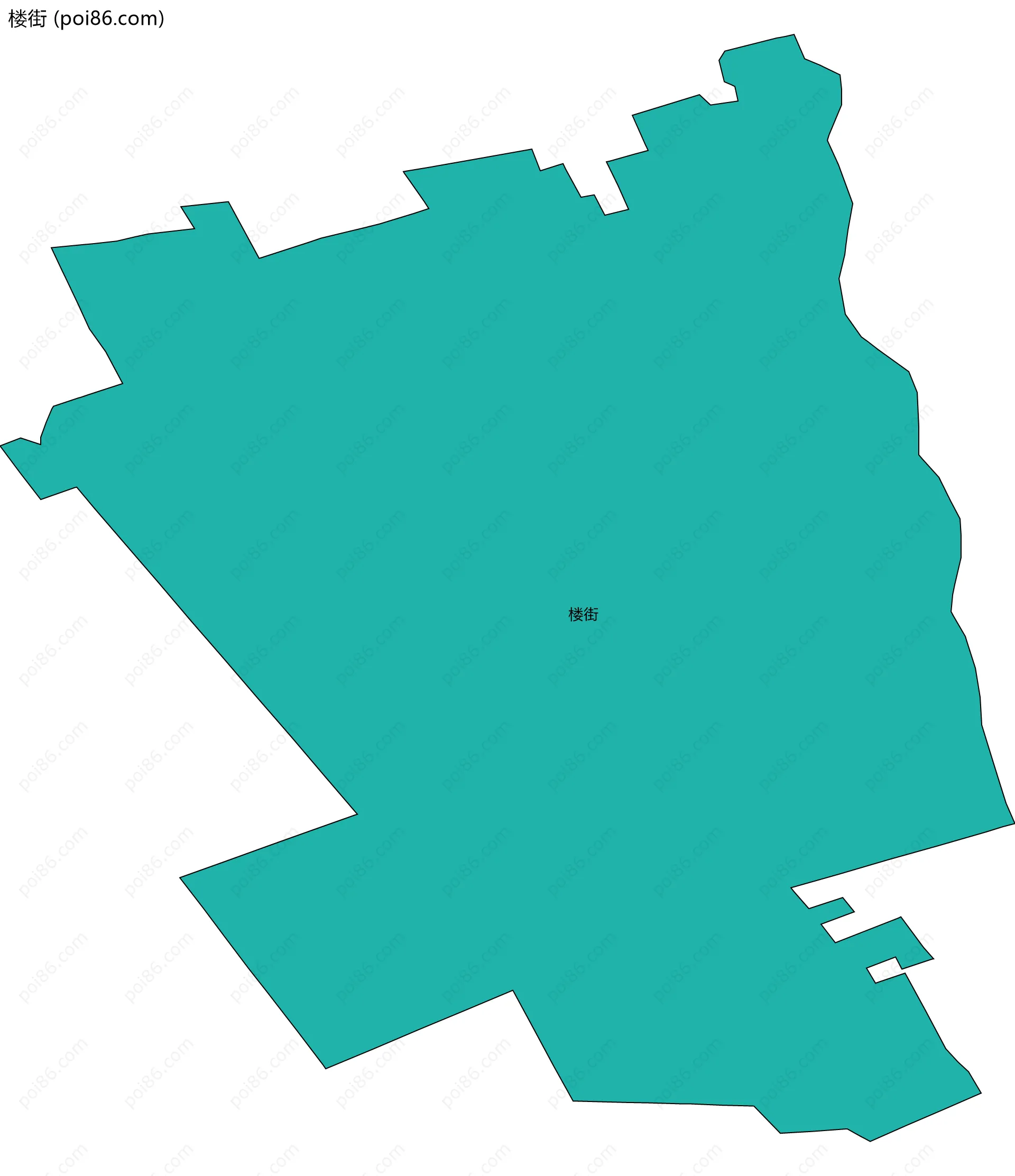 楼街边界地图