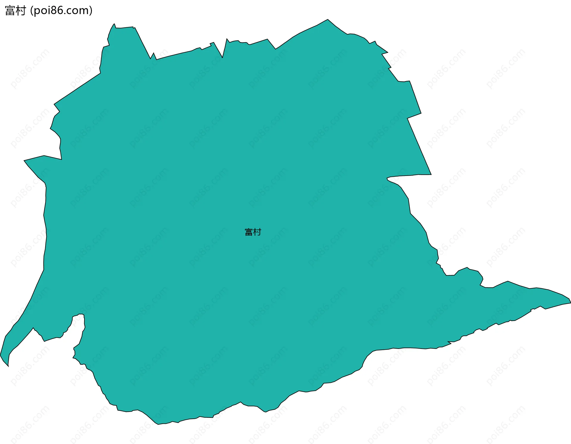 富村边界地图