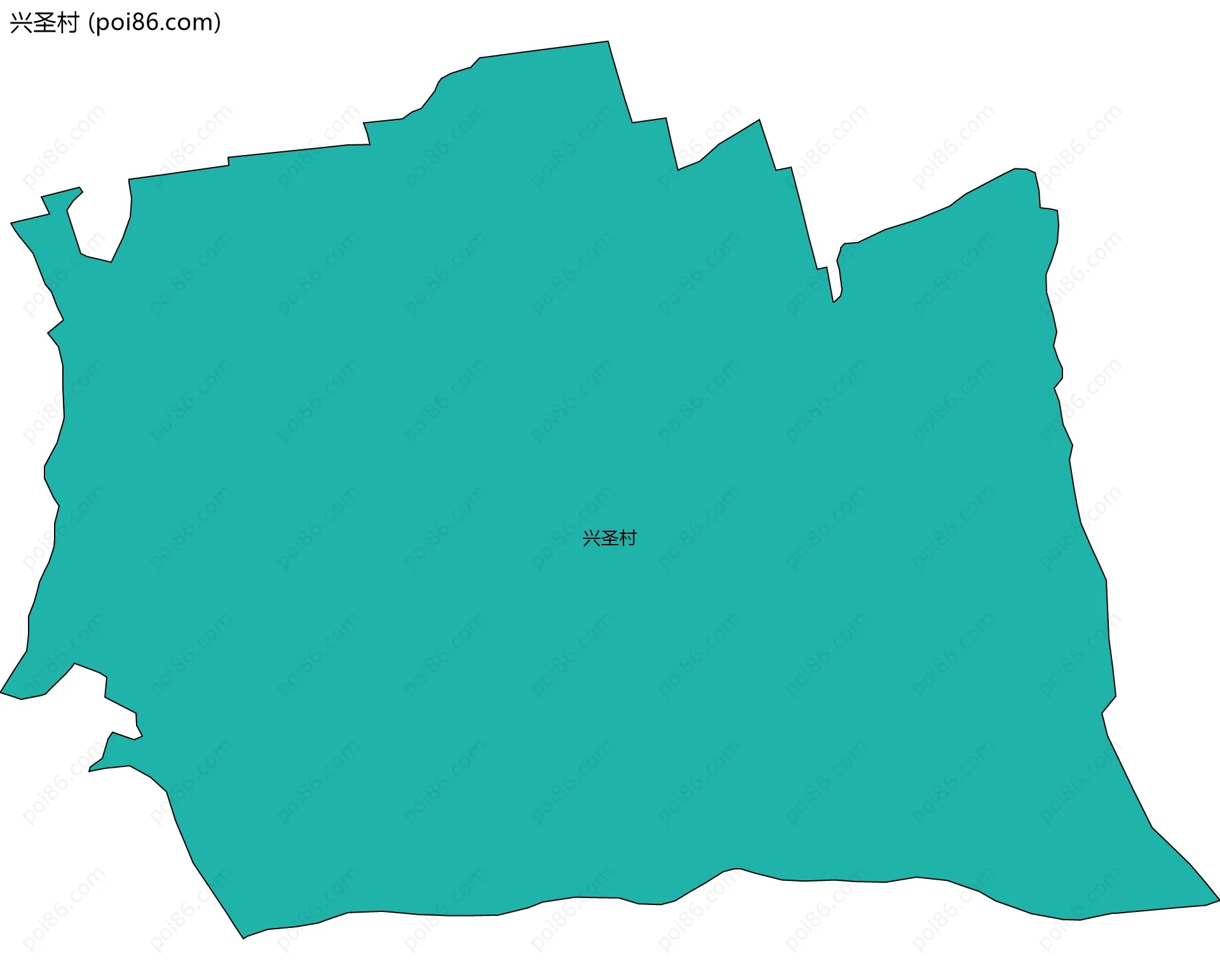 兴圣村边界地图