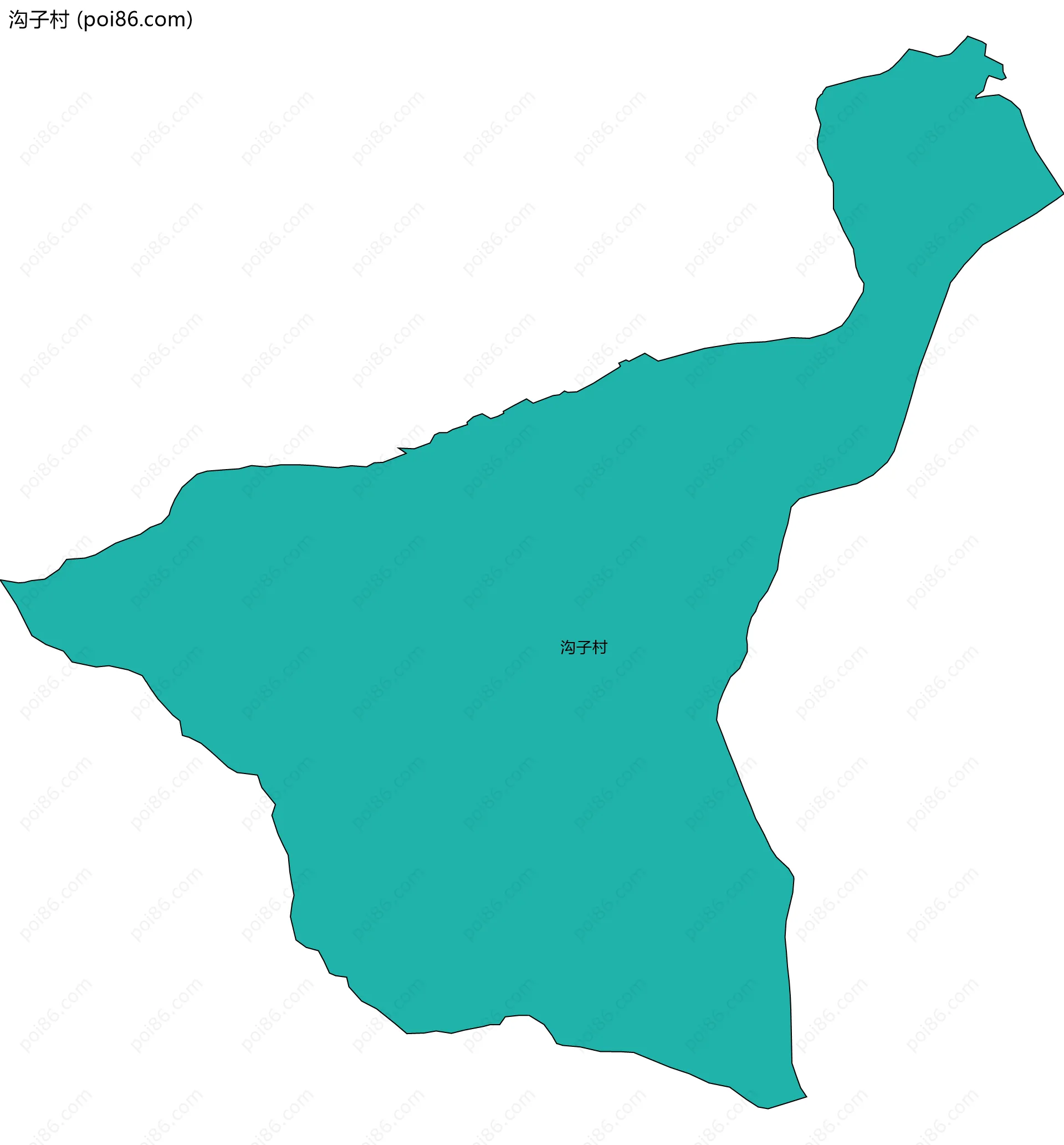 沟子村边界地图