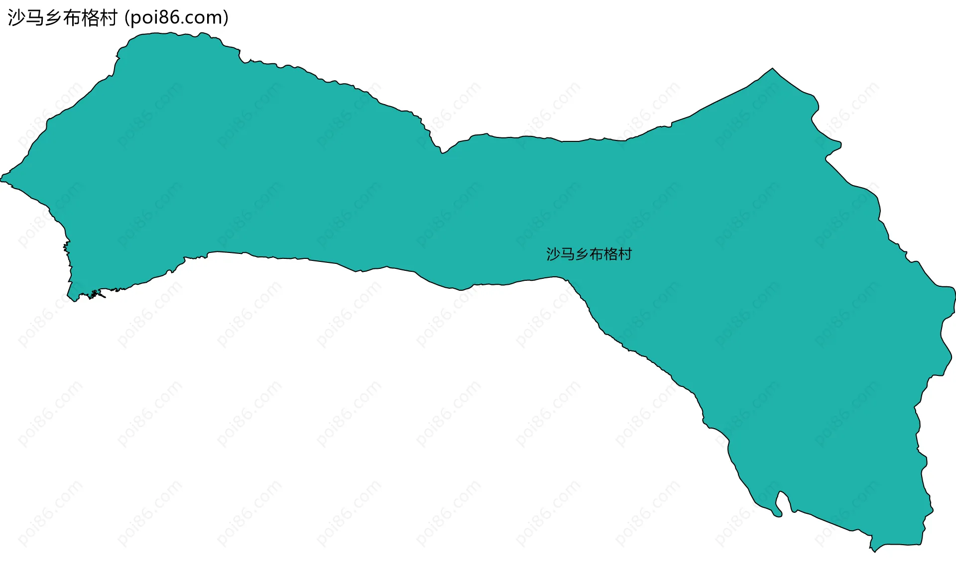沙马乡布格村边界地图