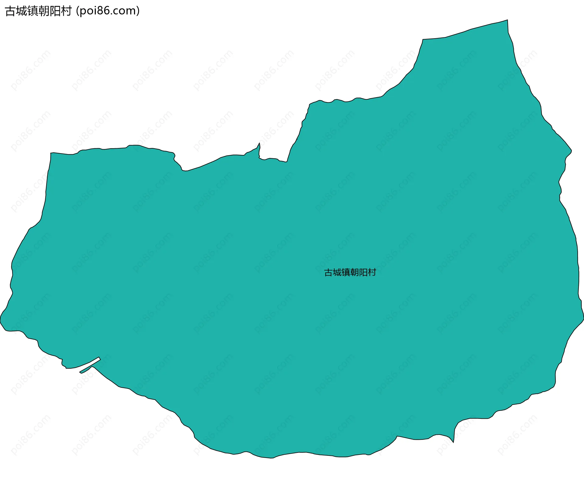 古城镇朝阳村边界地图