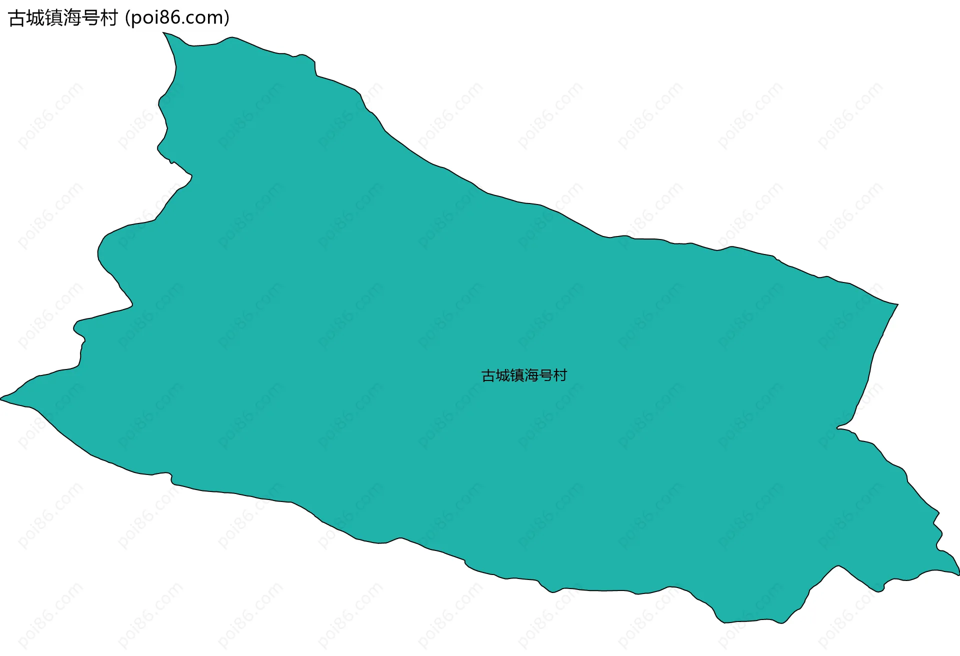 古城镇海号村边界地图
