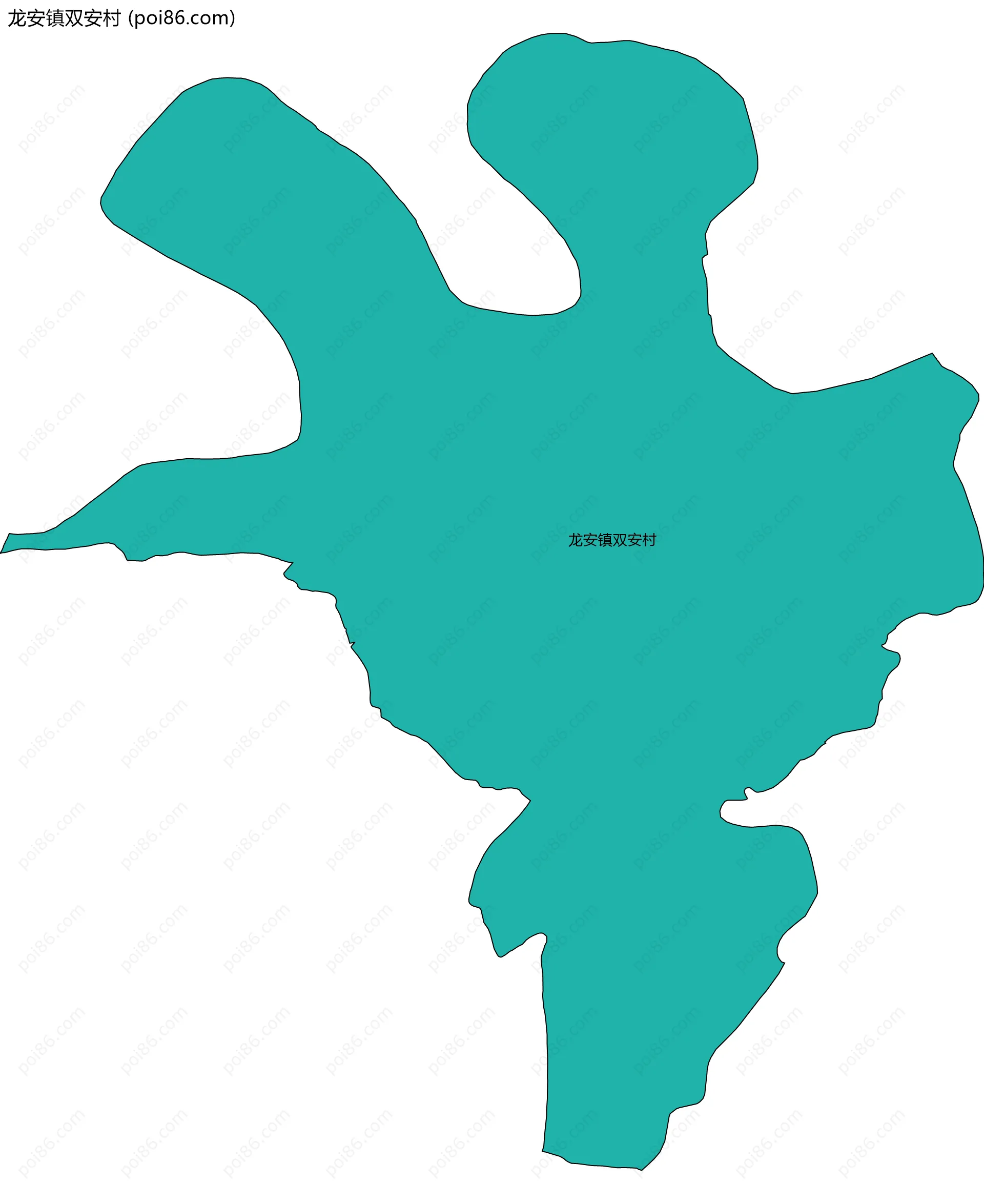 龙安镇双安村边界地图