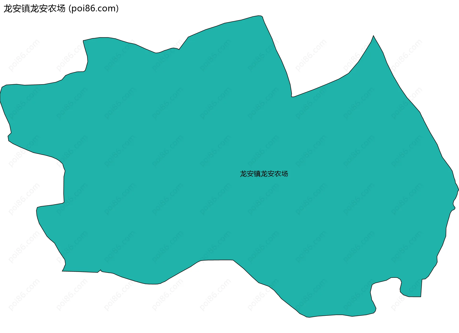 龙安镇龙安农场边界地图
