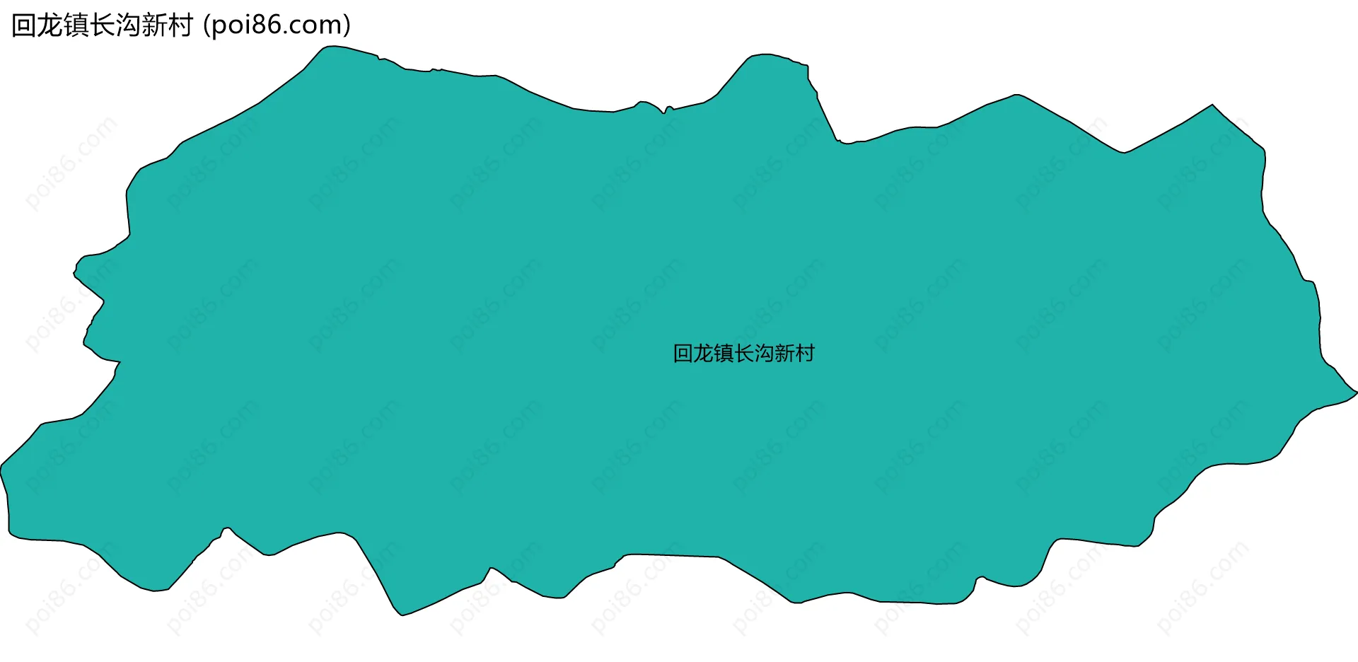 回龙镇长沟新村边界地图