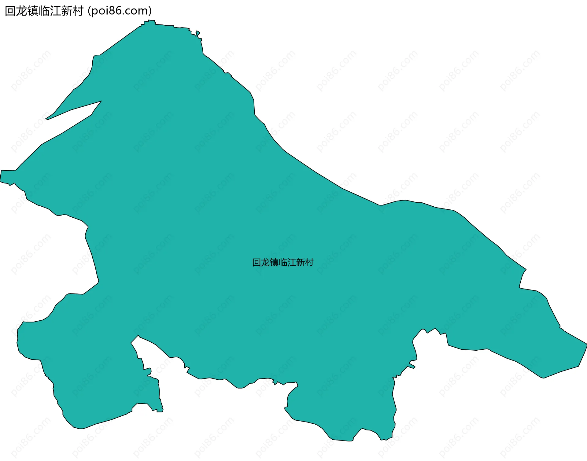 回龙镇临江新村边界地图