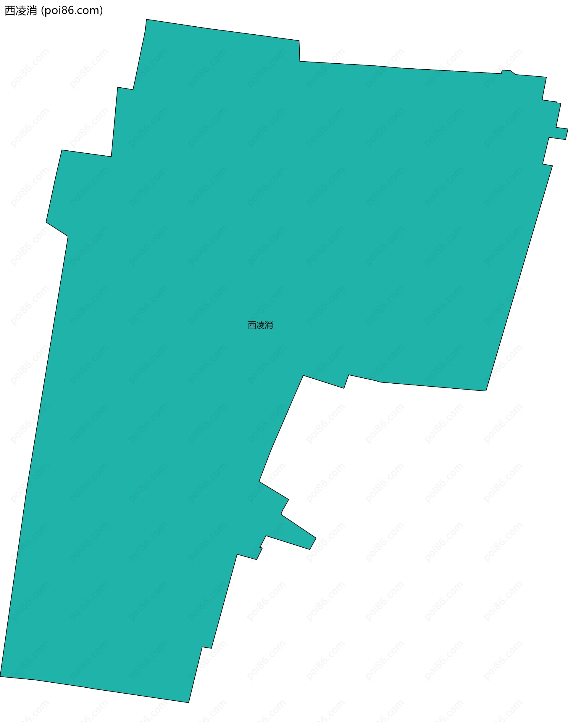 西凌消边界地图