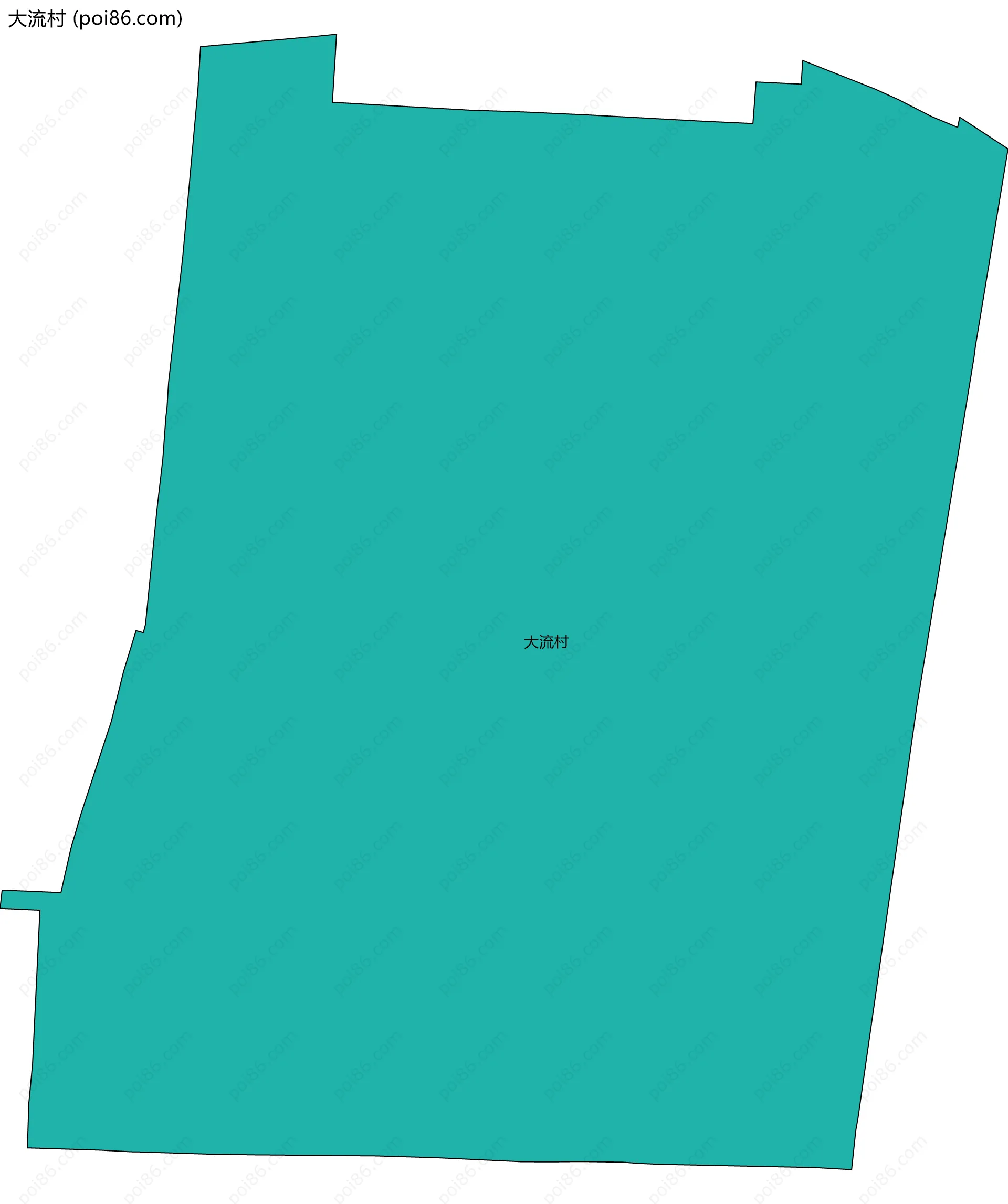 大流村边界地图