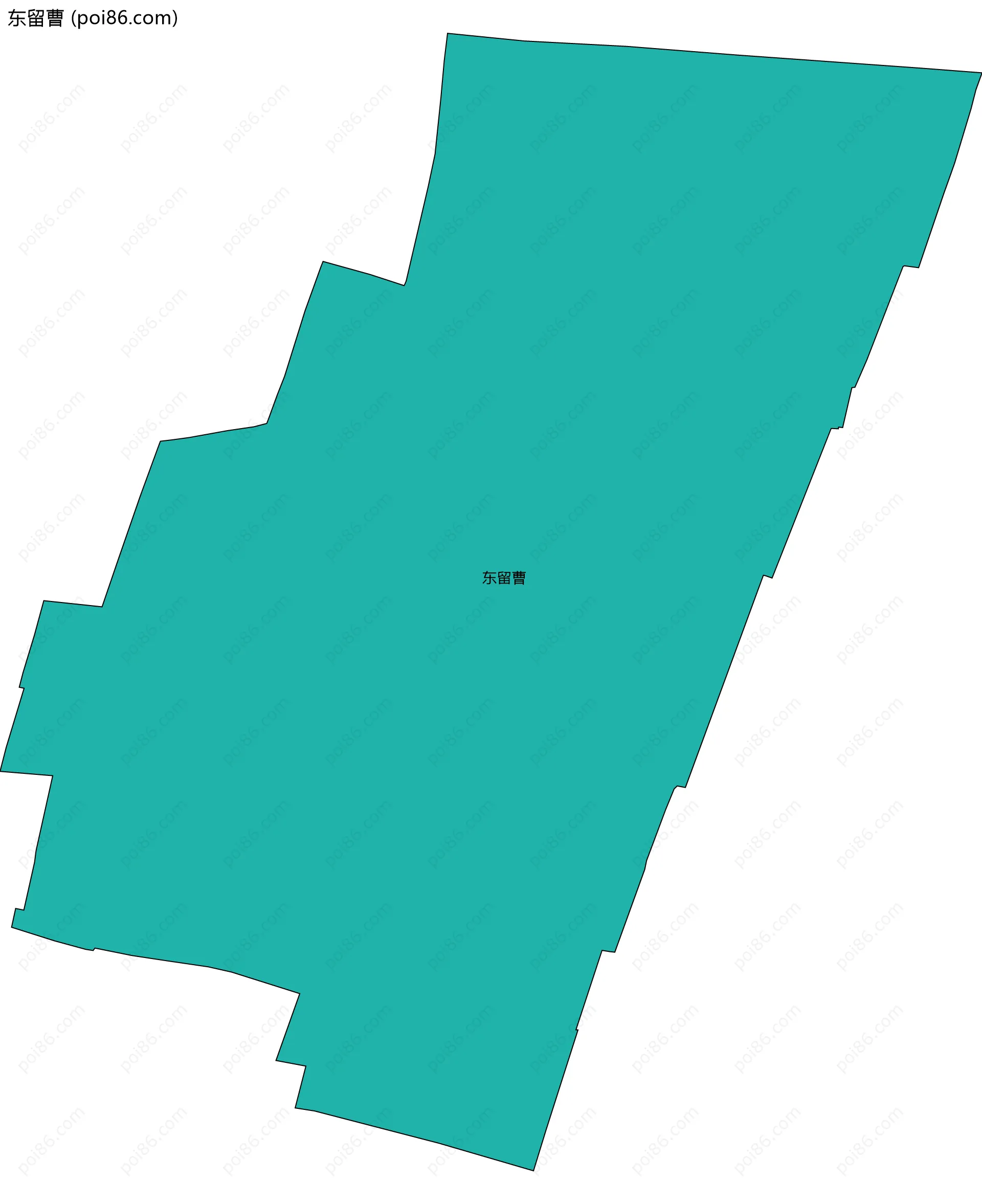 东留曹边界地图