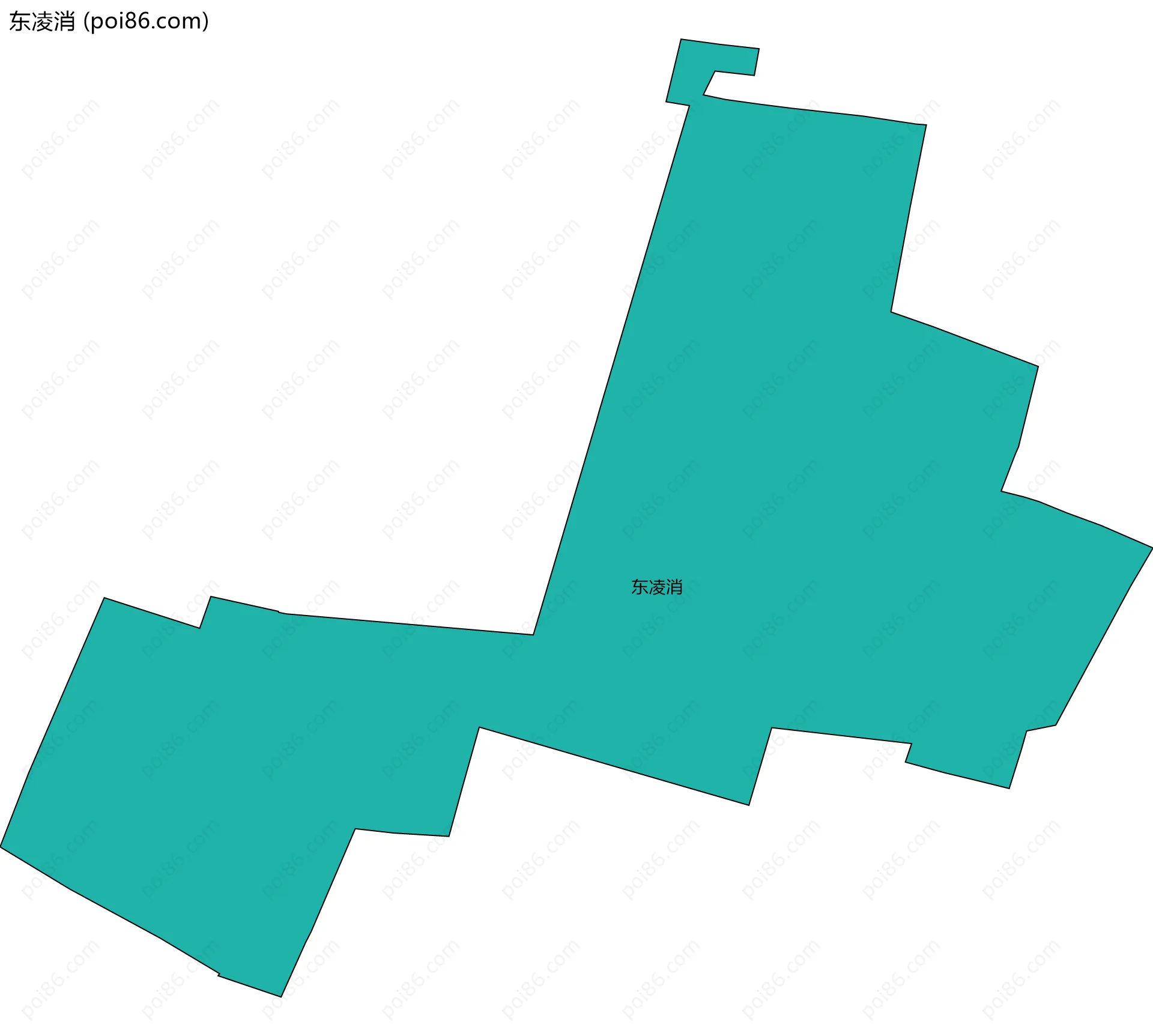 东凌消边界地图