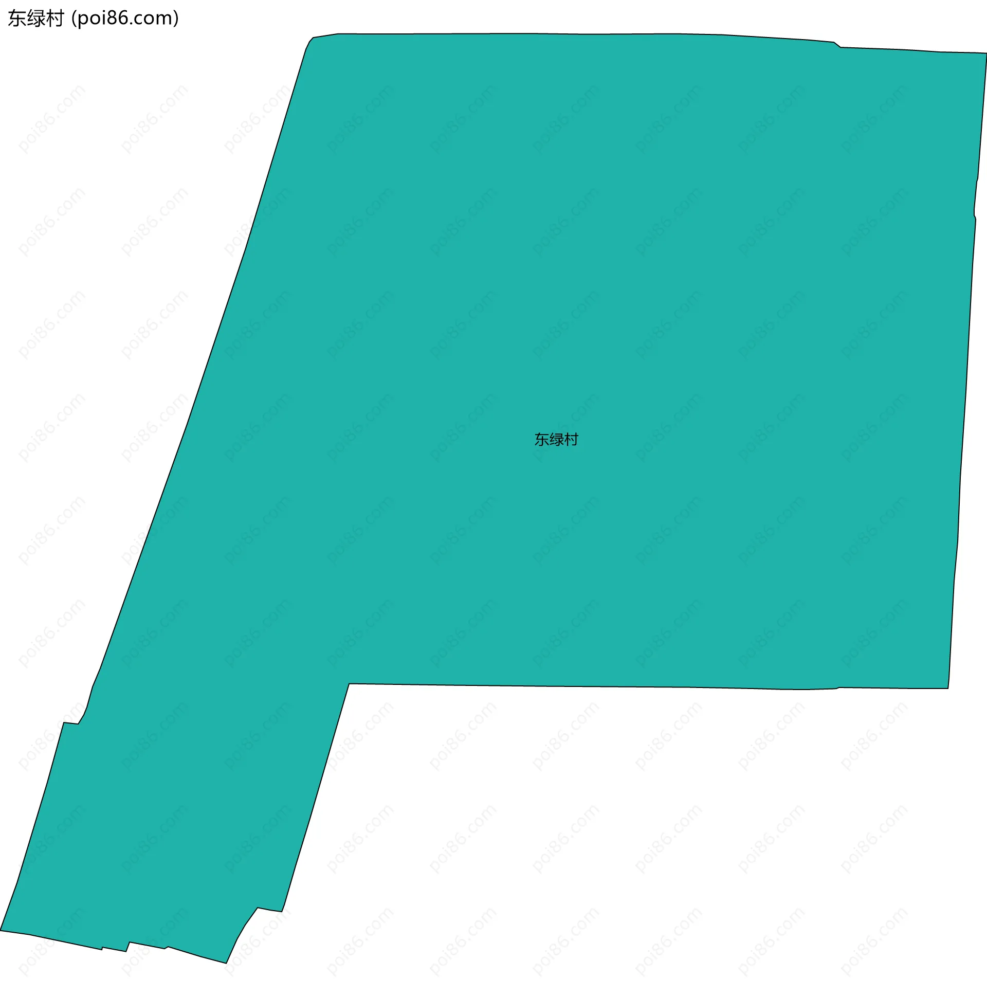 东绿村边界地图