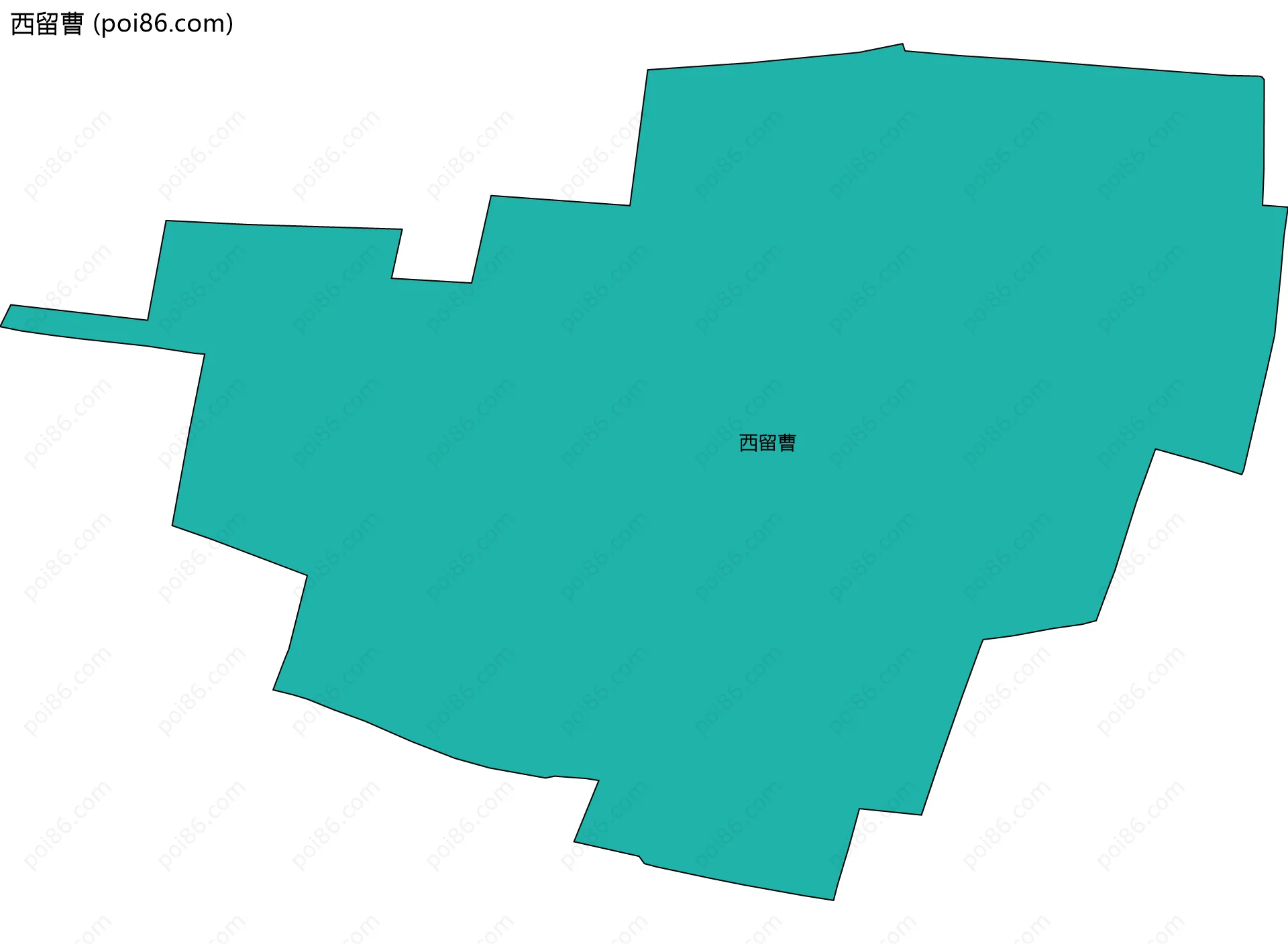 西留曹边界地图