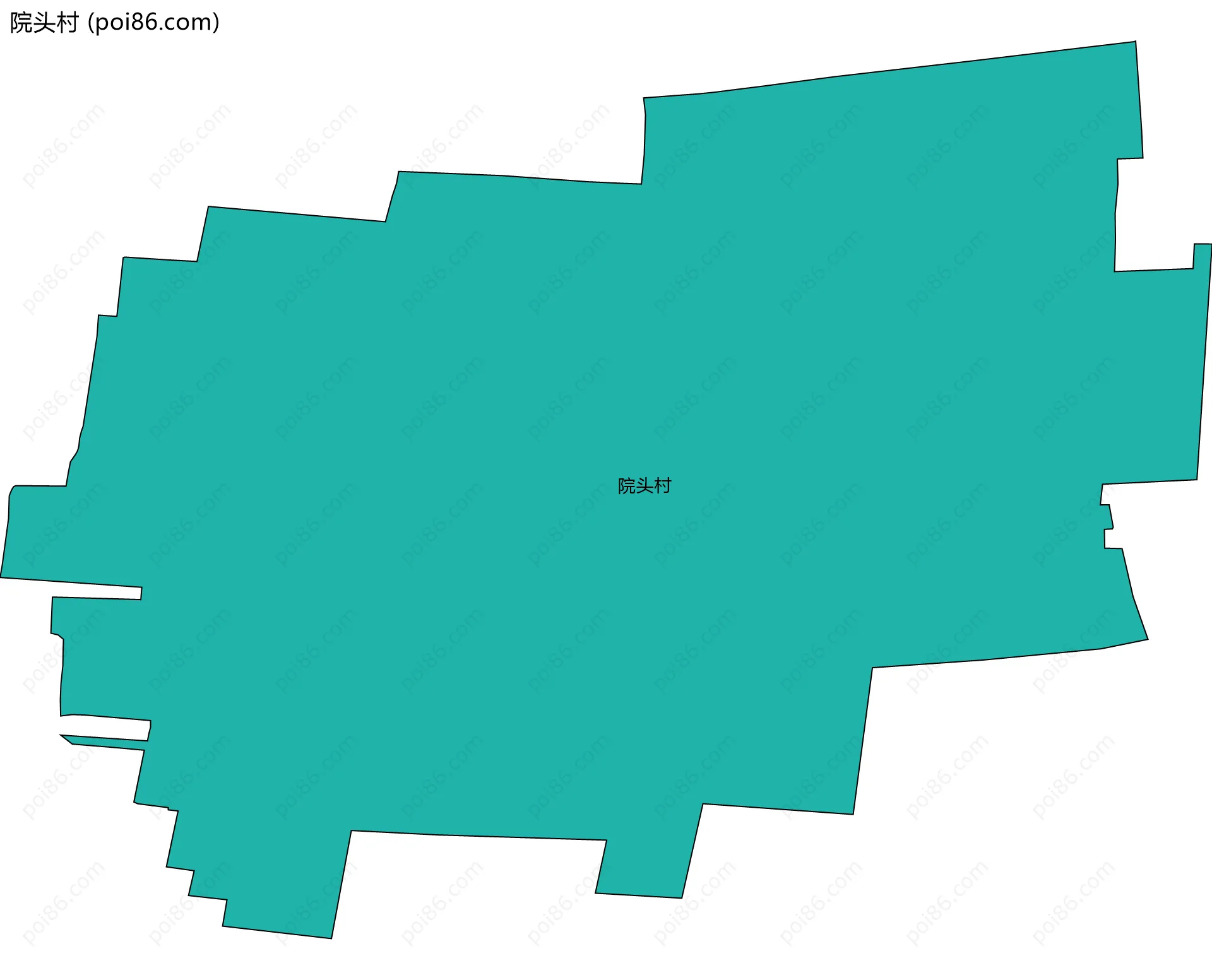 院头村边界地图