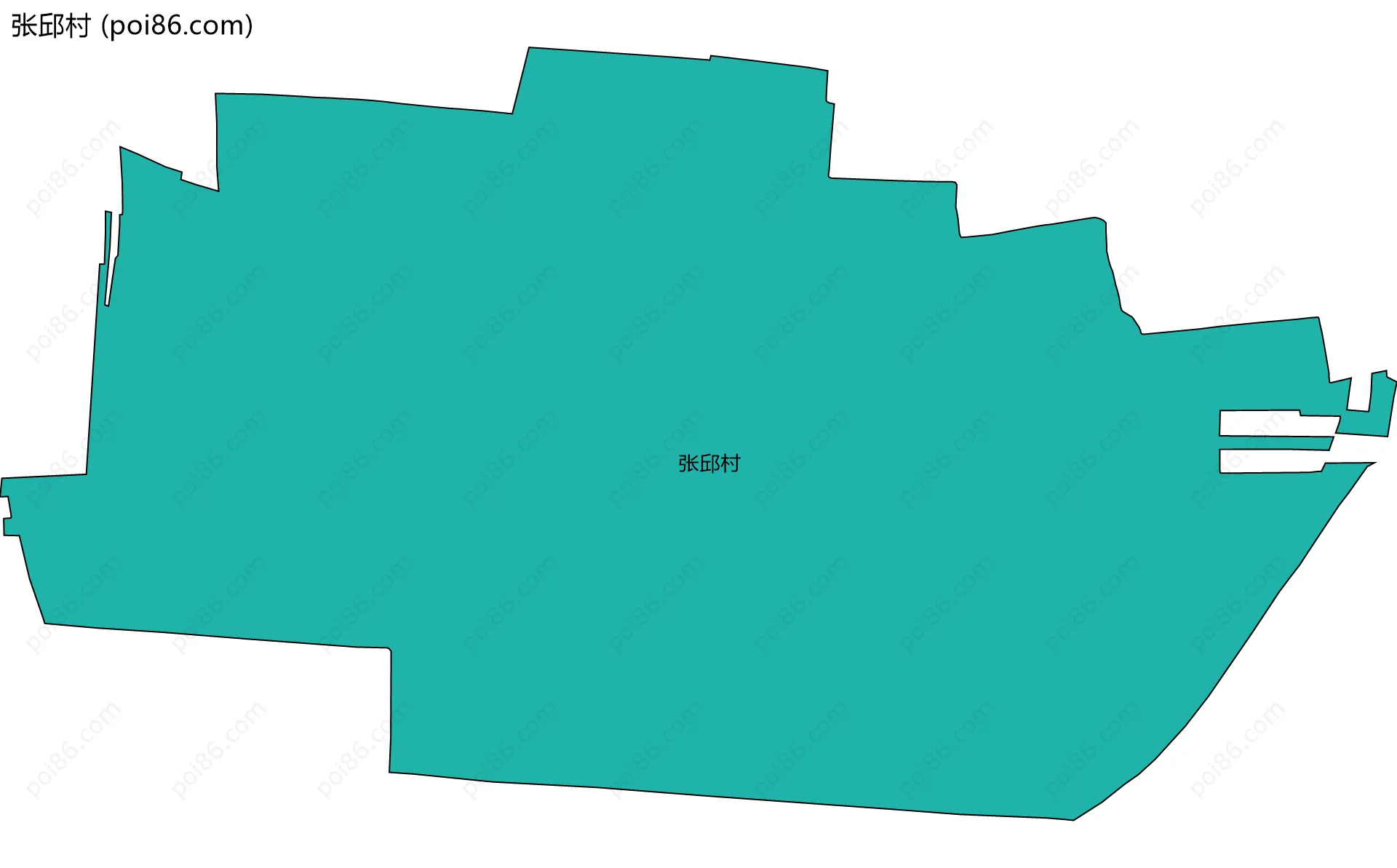 张邱村边界地图