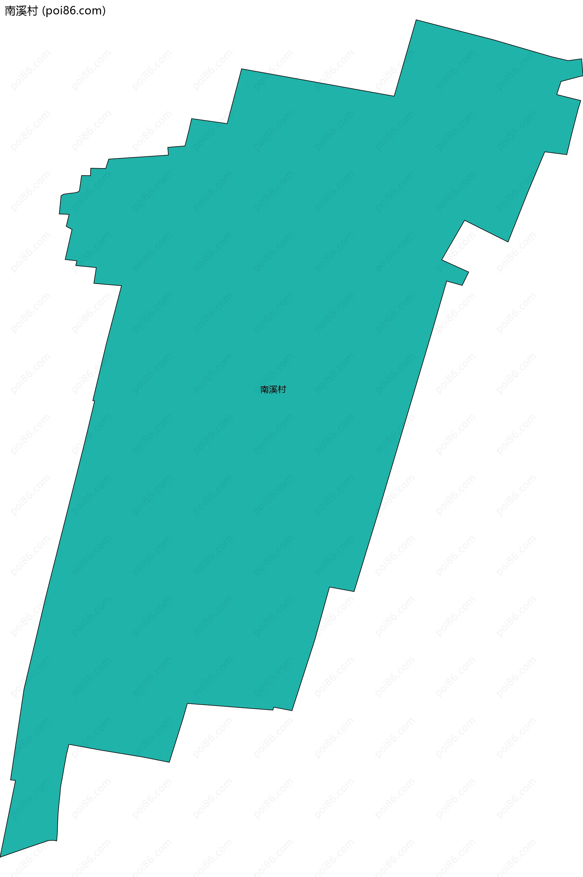 南溪村边界地图