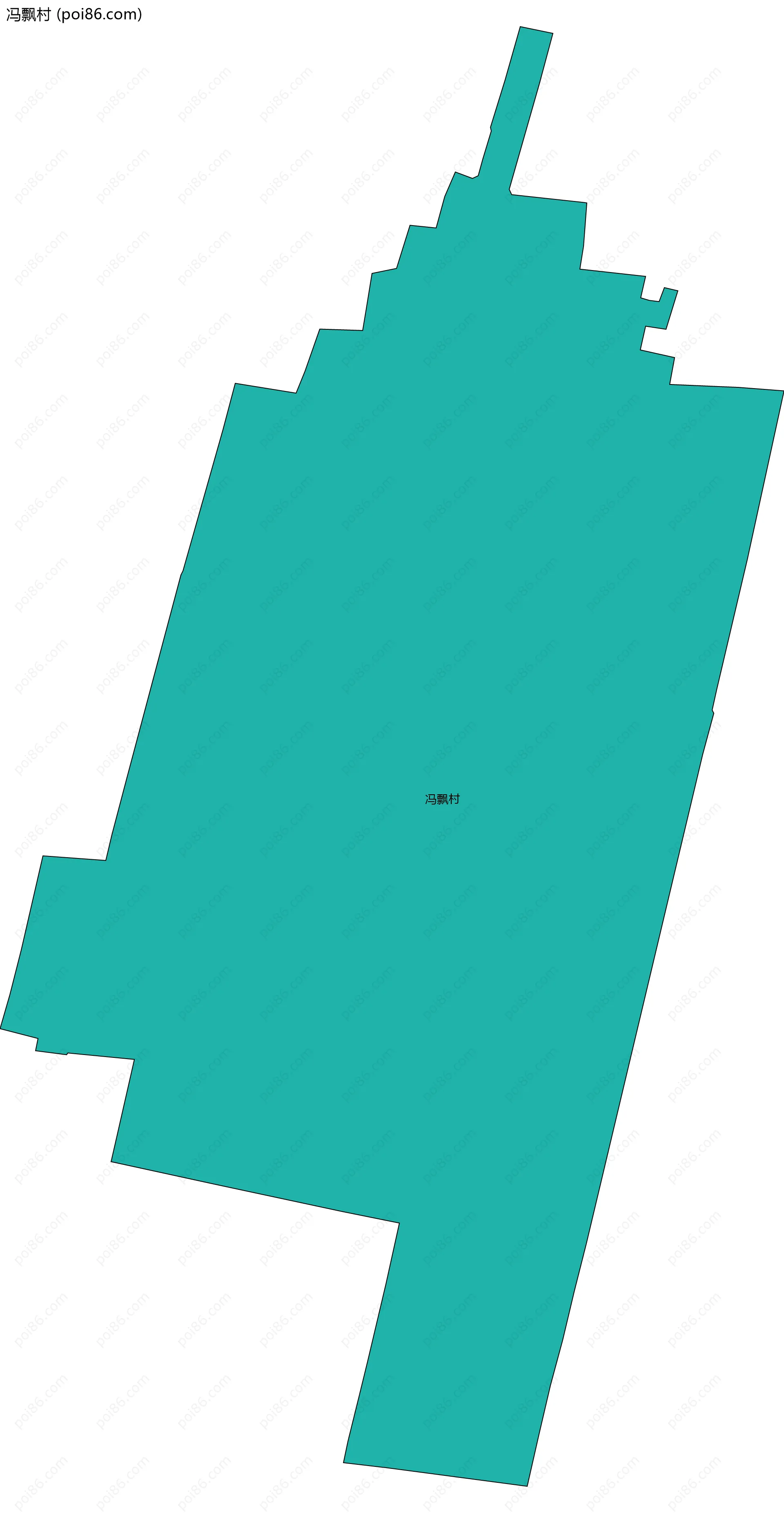 冯飘村边界地图