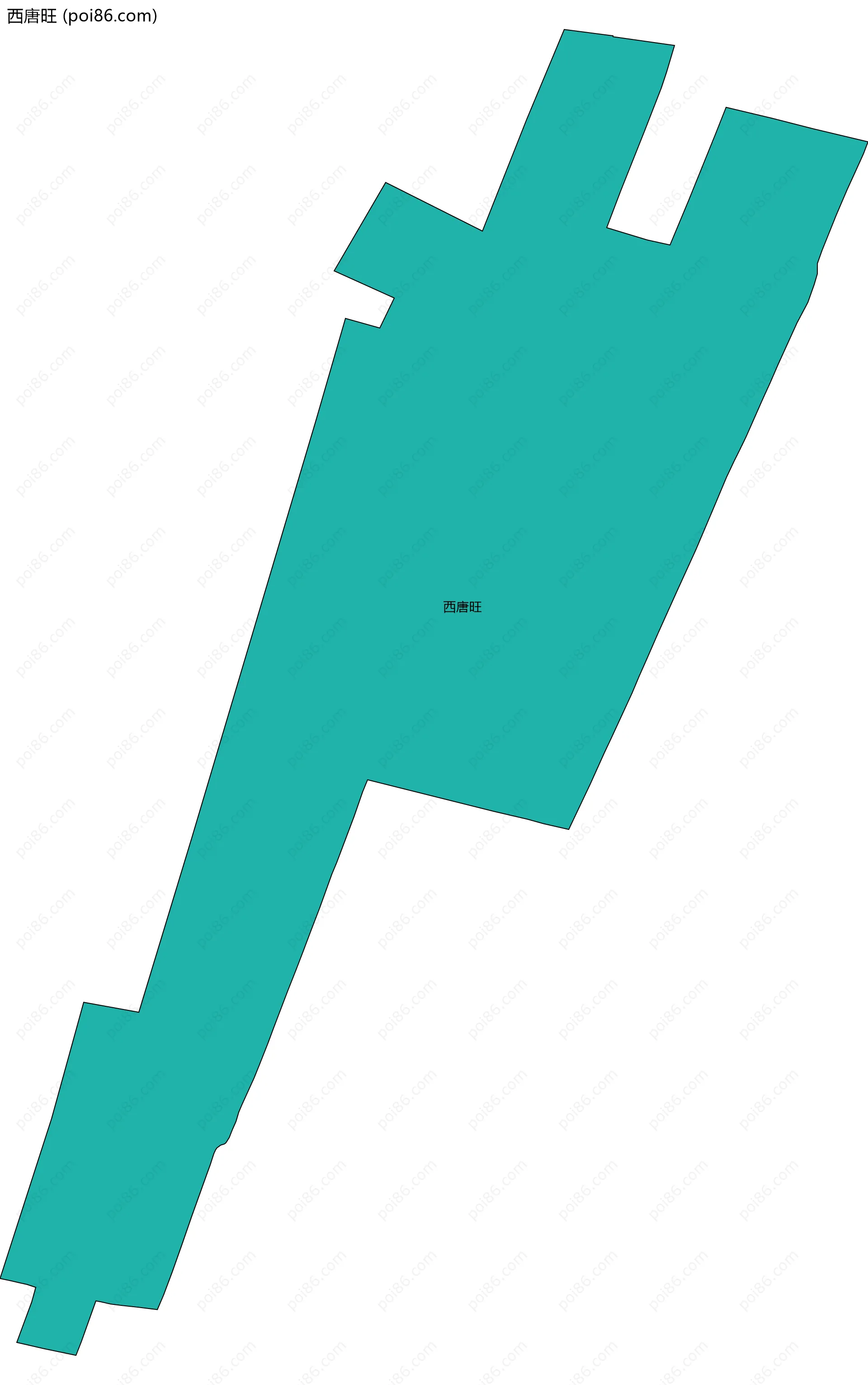 西唐旺边界地图