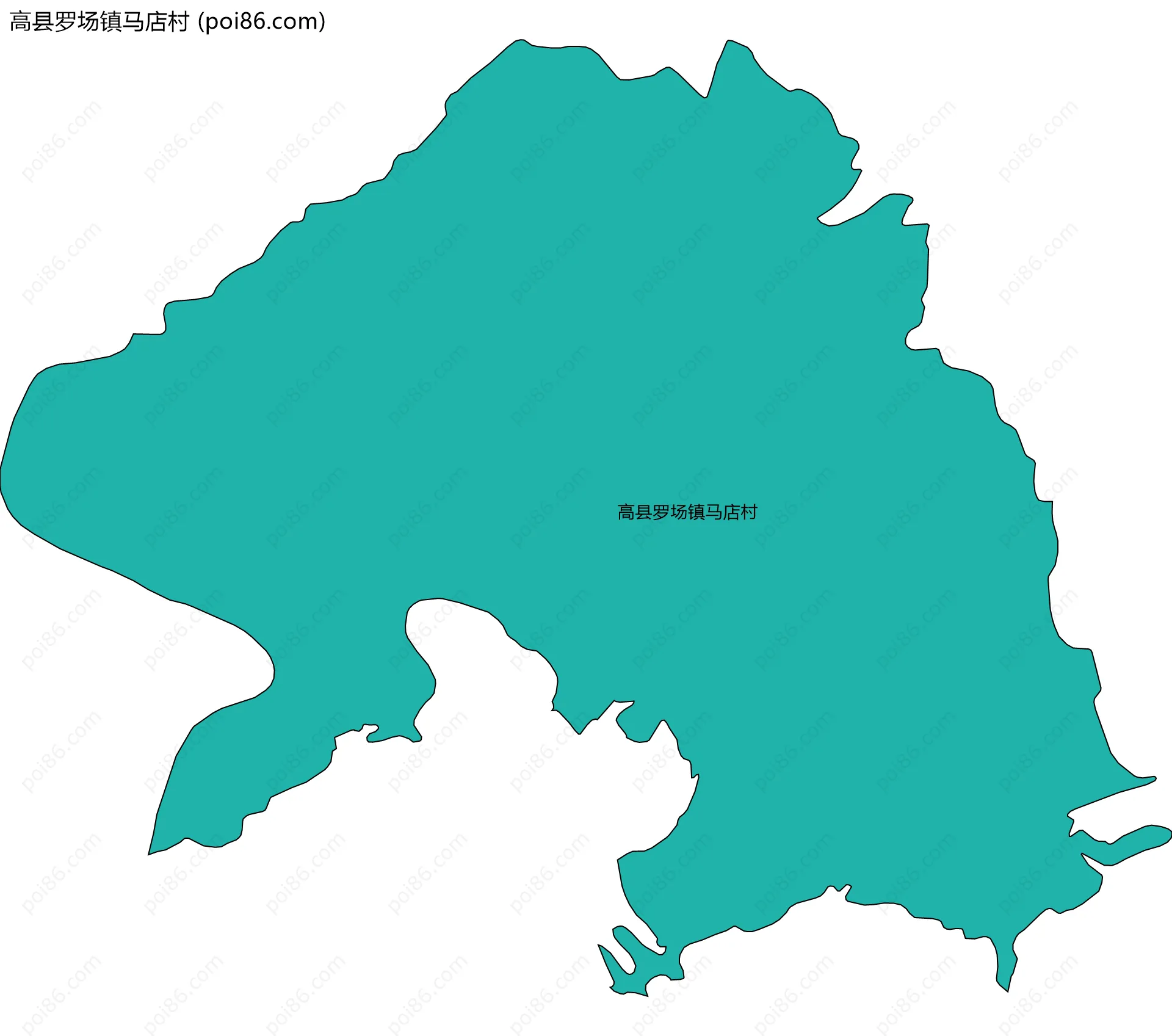 高县罗场镇马店村边界地图