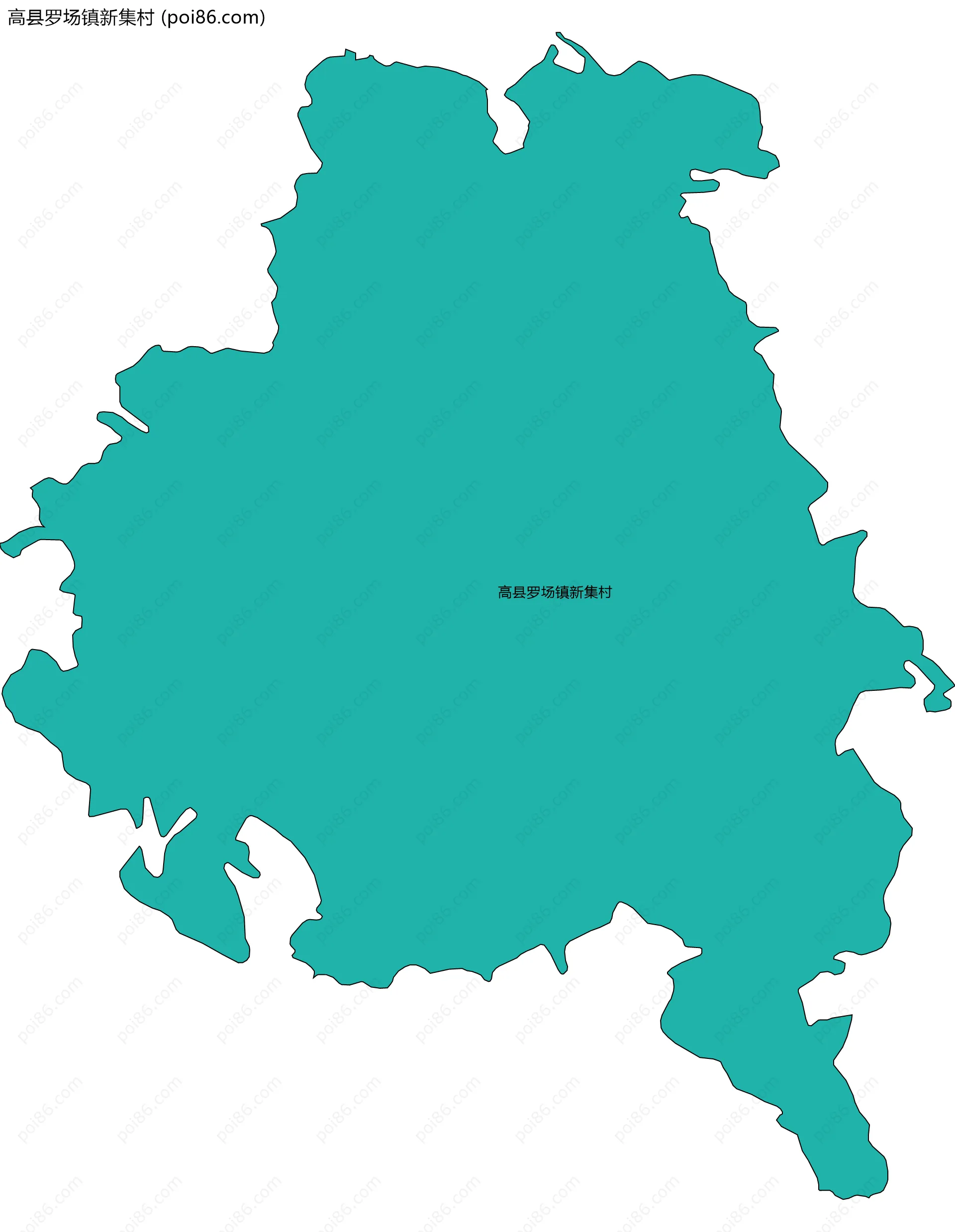 高县罗场镇新集村边界地图