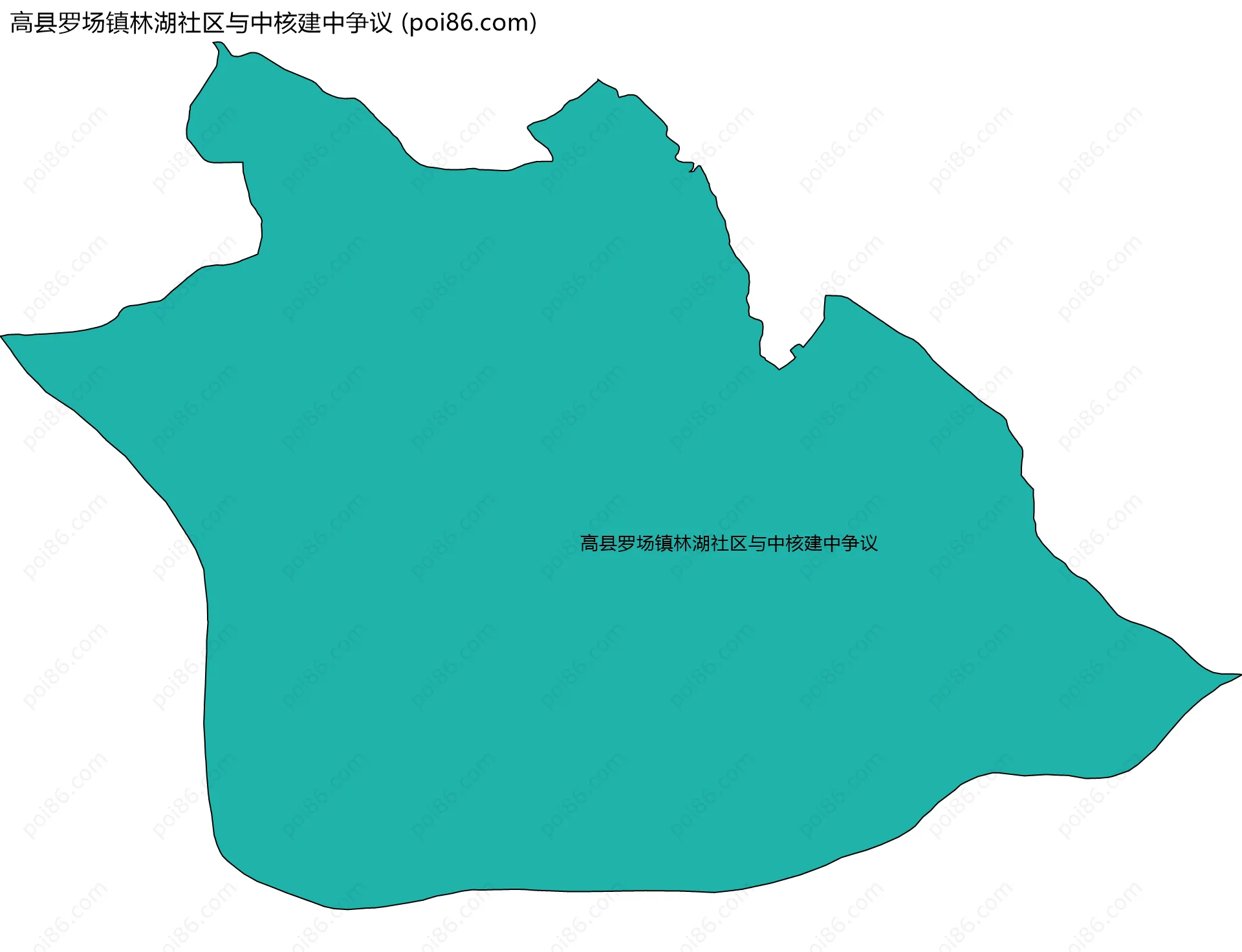 高县罗场镇林湖社区与中核建中争议边界地图