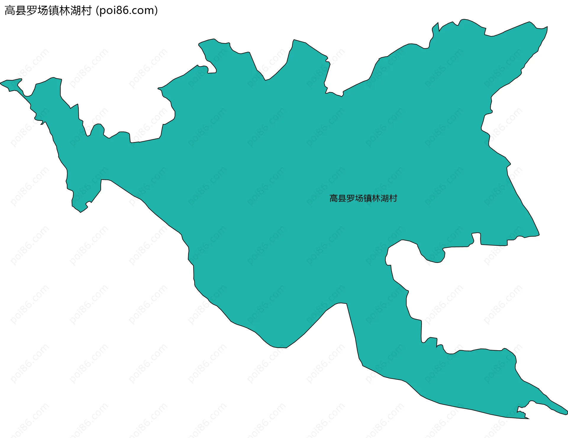 高县罗场镇林湖村边界地图