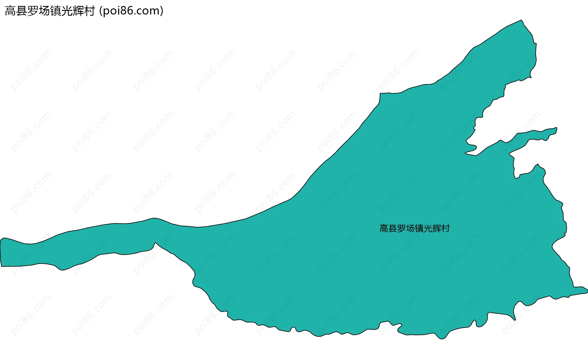 高县罗场镇光辉村边界地图