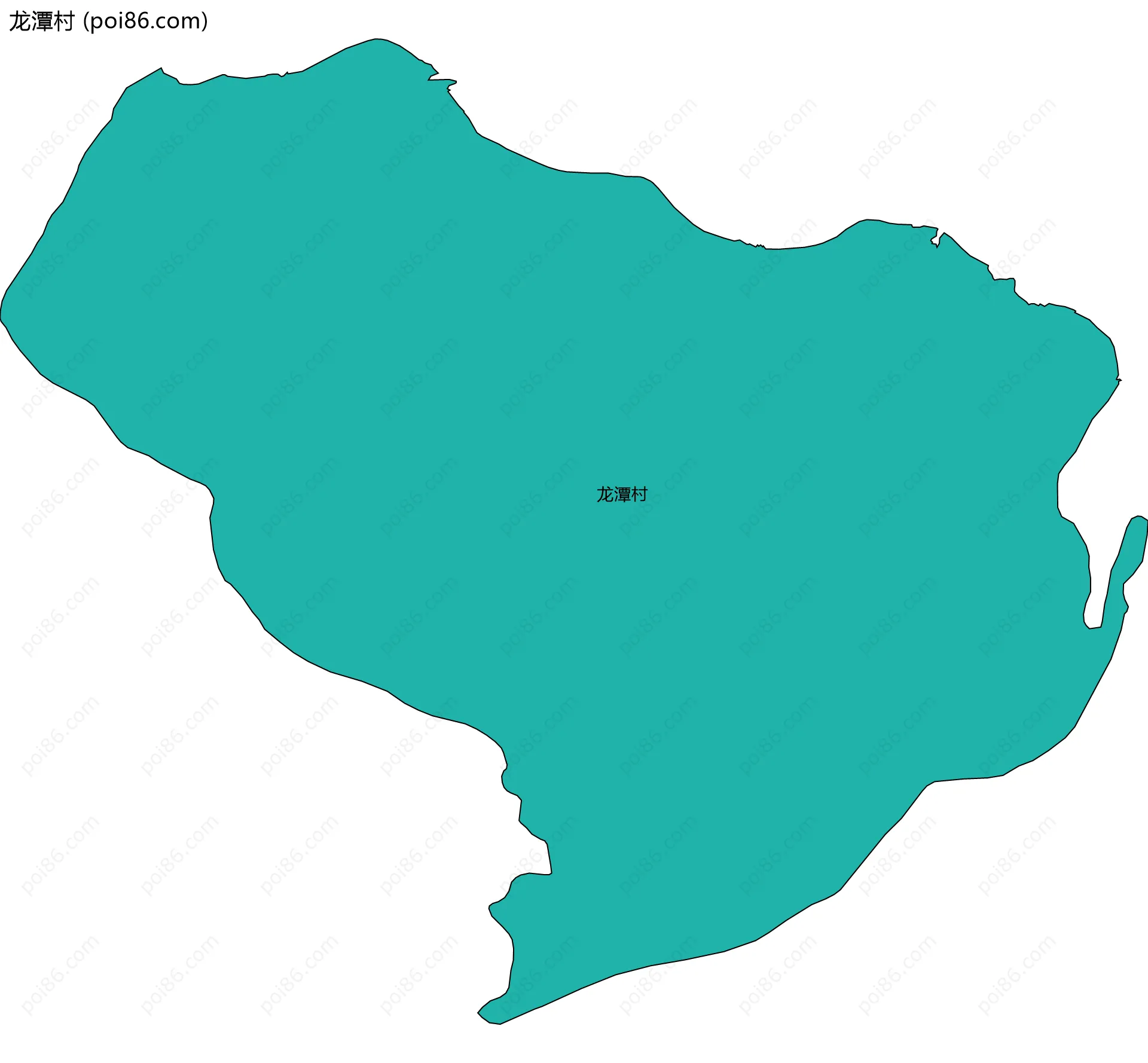 龙潭村边界地图