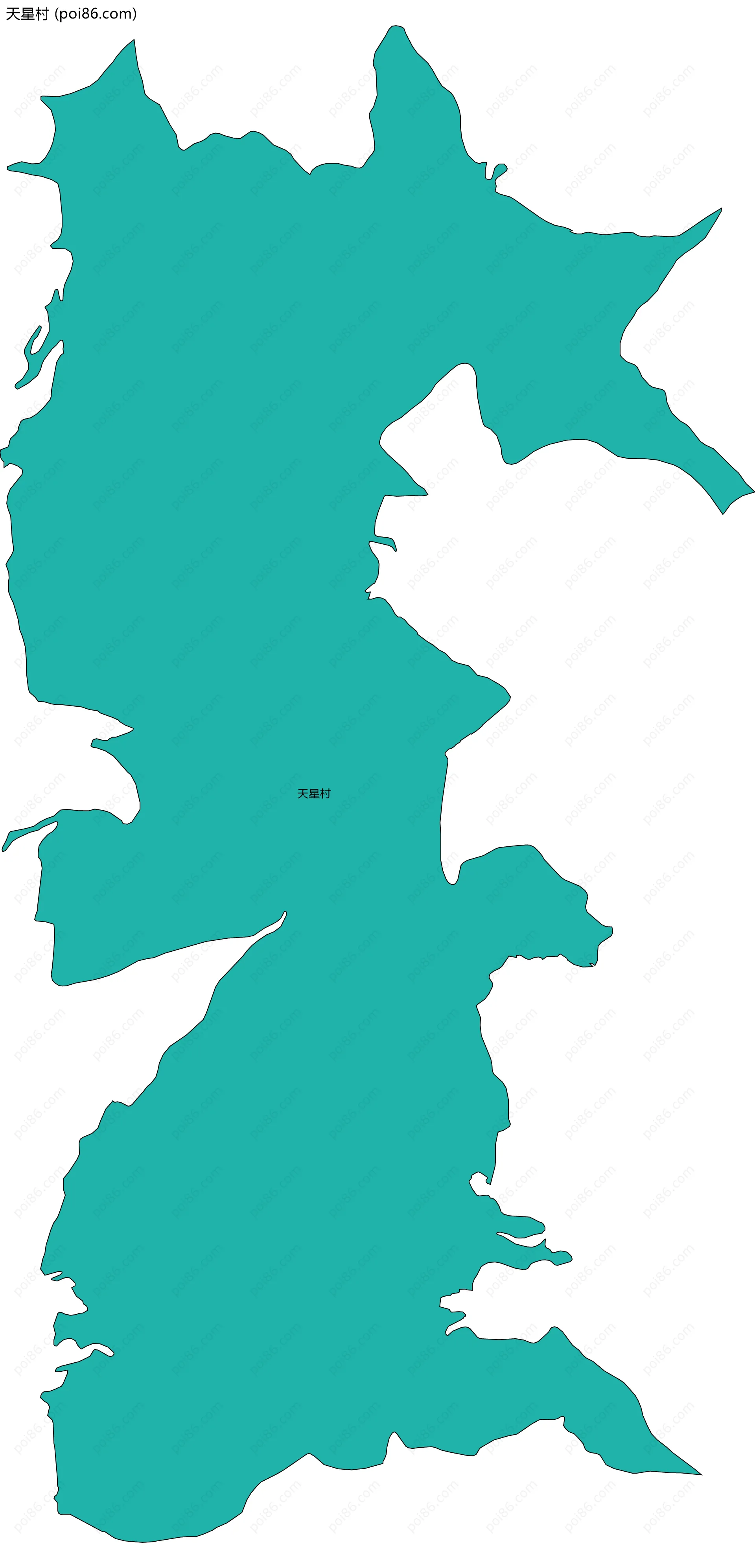 天星村边界地图