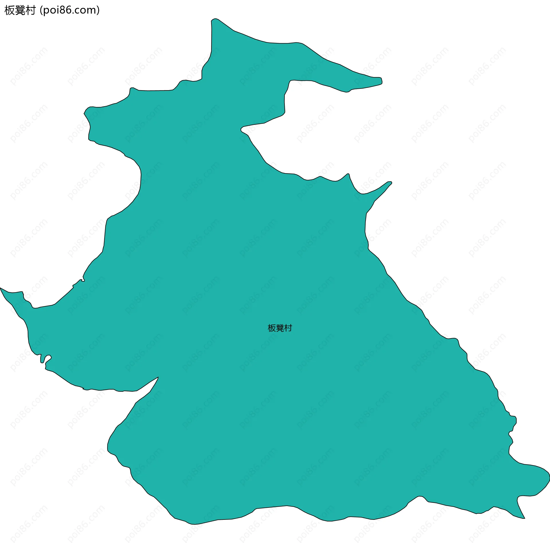 板凳村边界地图