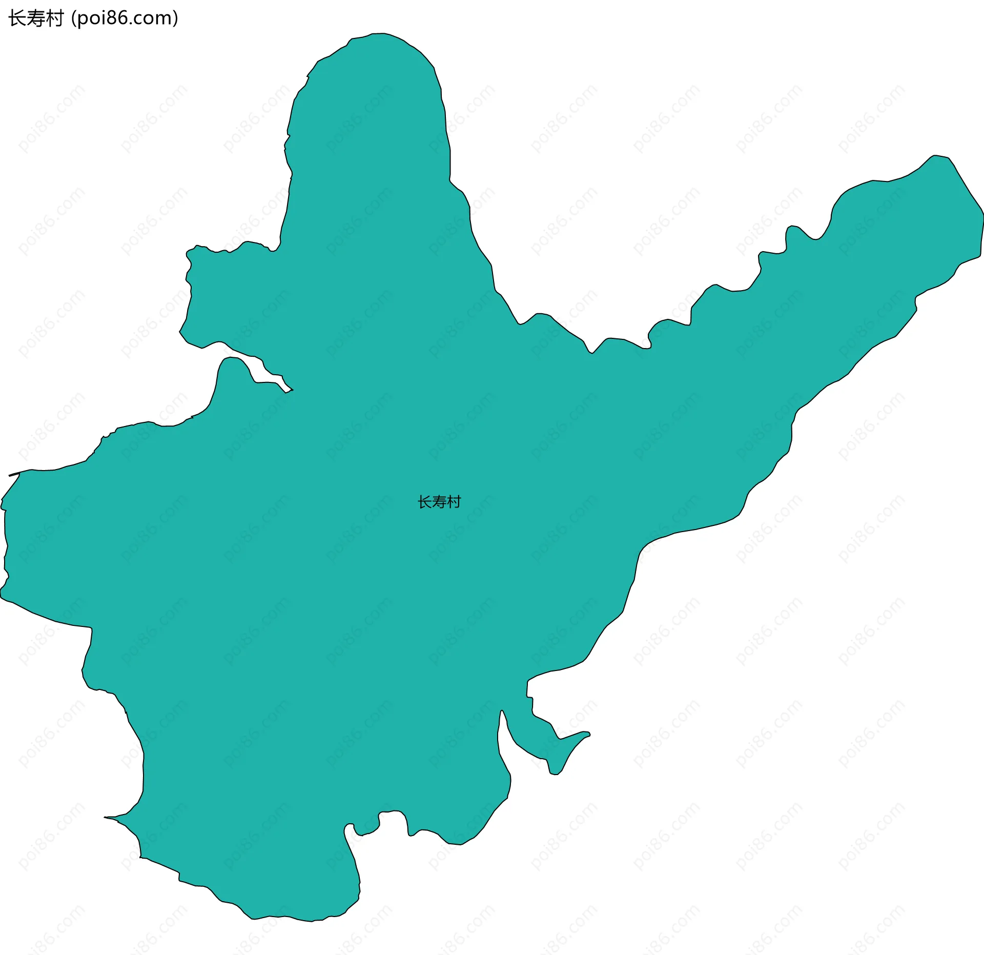 长寿村边界地图